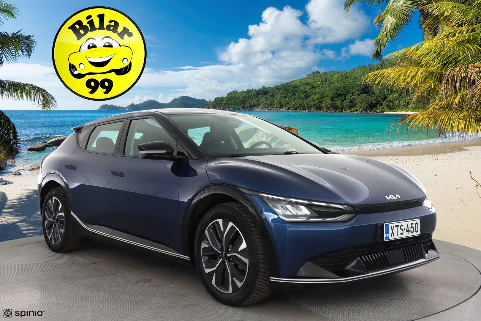 KIA EV6 2023 RWD 77.4 kWh * ACC / P.kamera / ILP / Navi / LED / Nahat / Keyless / Sähköluukku * - Merkkihuollettu