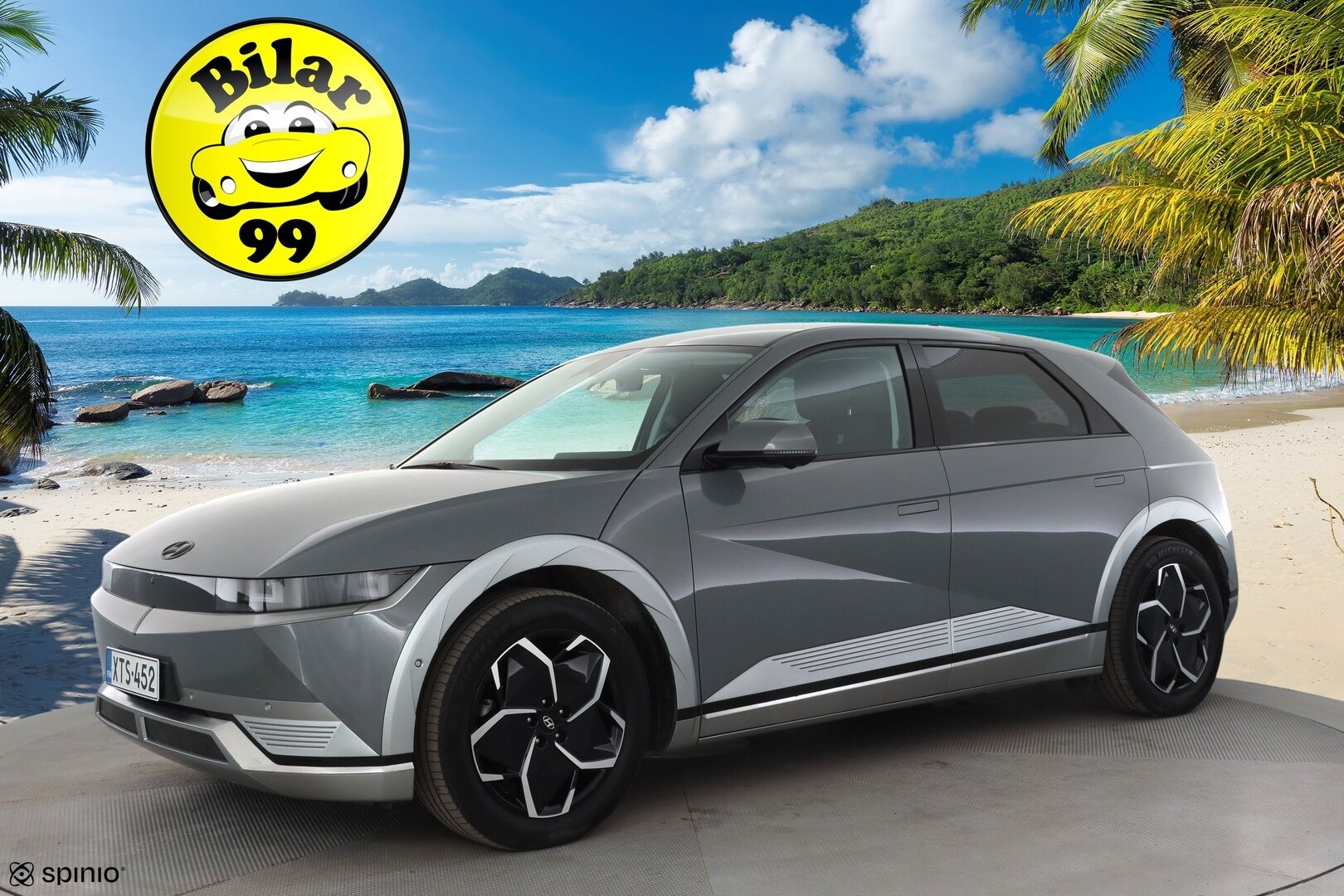 HYUNDAI IONIQ 5 2023 73 kWh 305 hv AWD Style * Lämpöpumppu / Vetokoukku / Adapt.Vakkari / Peruutuskamera / LED / Sähköpenkki / Navi / KeyLess - Merkkihuollettu / Akku kuntotarkastettu SoH 97,7% - HULLUT AVAJAISHULINAT KORKOTARJOUS 3,29 %