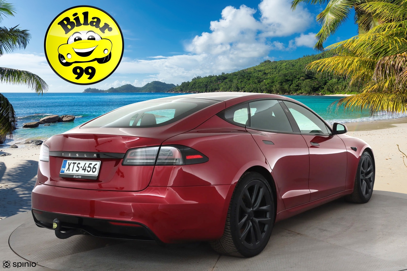 TESLA MODEL S 2023 Long Range Dual Motor * Koukku / ILP / Matrix LED / Viihdenäyttö / Ilma-alusta / Lasikatto / Premium Audio / Parannettu autopilot * - Ilmastoidut nahat 