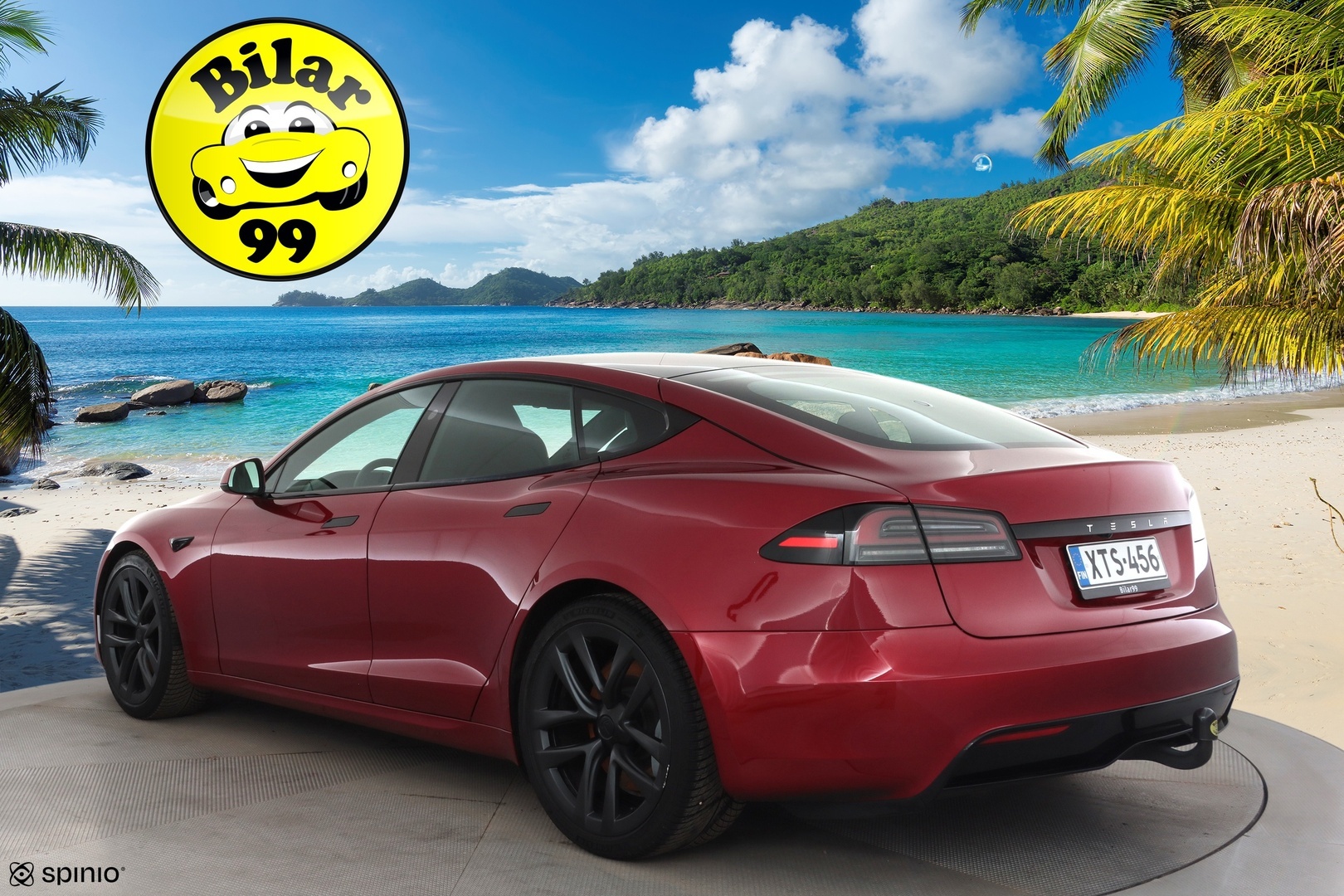 TESLA MODEL S 2023 Long Range Dual Motor * Koukku / ILP / Matrix LED / Viihdenäyttö / Ilma-alusta / Lasikatto / Premium Audio / Parannettu autopilot * - Ilmastoidut nahat 