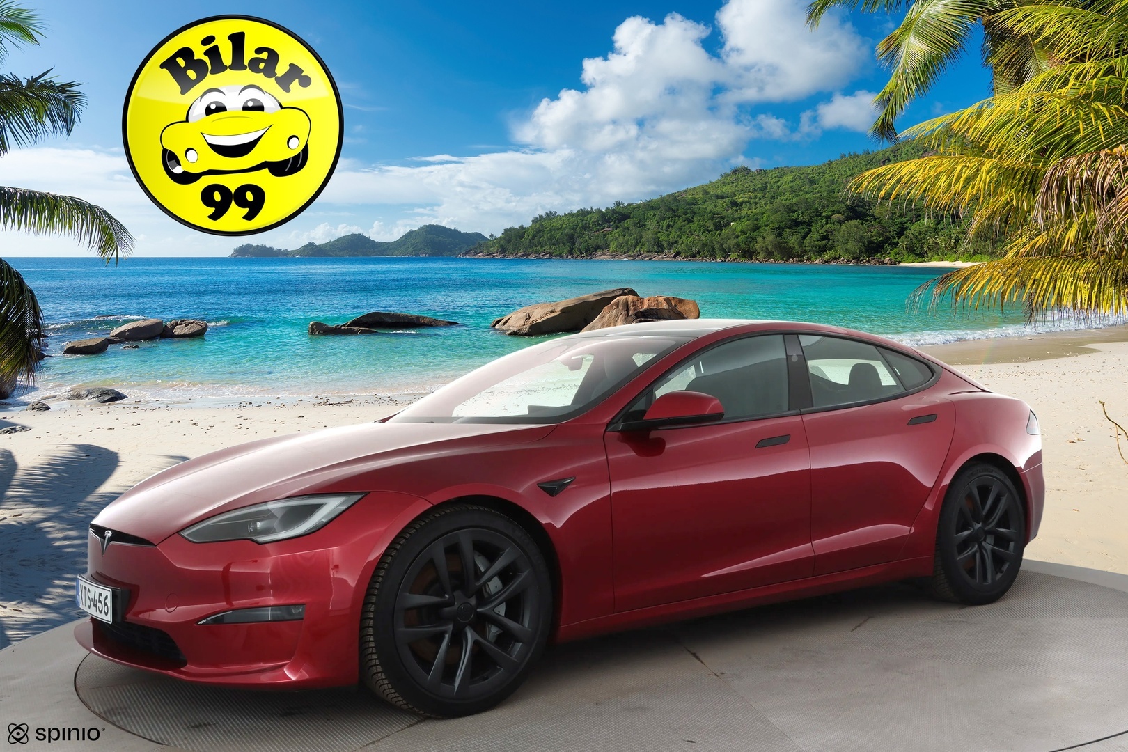 TESLA MODEL S 2023 Long Range Dual Motor * Koukku / ILP / Matrix LED / Viihdenäyttö / Ilma-alusta / Lasikatto / Premium Audio / Parannettu autopilot * - Ilmastoidut nahat 