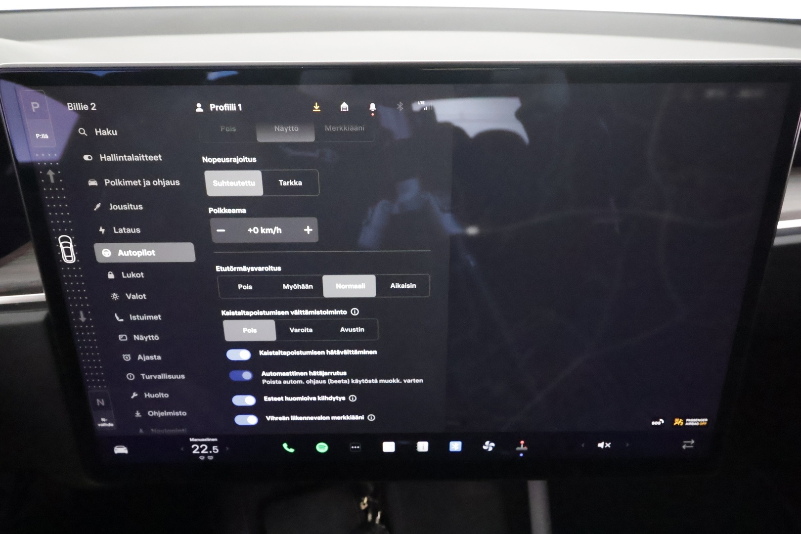 TESLA MODEL S 2023 Long Range Dual Motor * Koukku / ILP / Matrix LED / Viihdenäyttö / Ilma-alusta / Lasikatto / Premium Audio / Parannettu autopilot * - Ilmastoidut nahat 