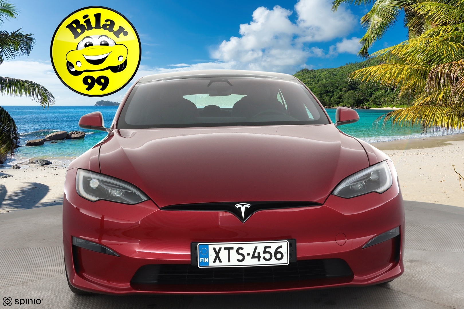 TESLA MODEL S 2023 Long Range Dual Motor * Koukku / ILP / Matrix LED / Viihdenäyttö / Ilma-alusta / Lasikatto / Premium Audio / Parannettu autopilot * - Ilmastoidut nahat 