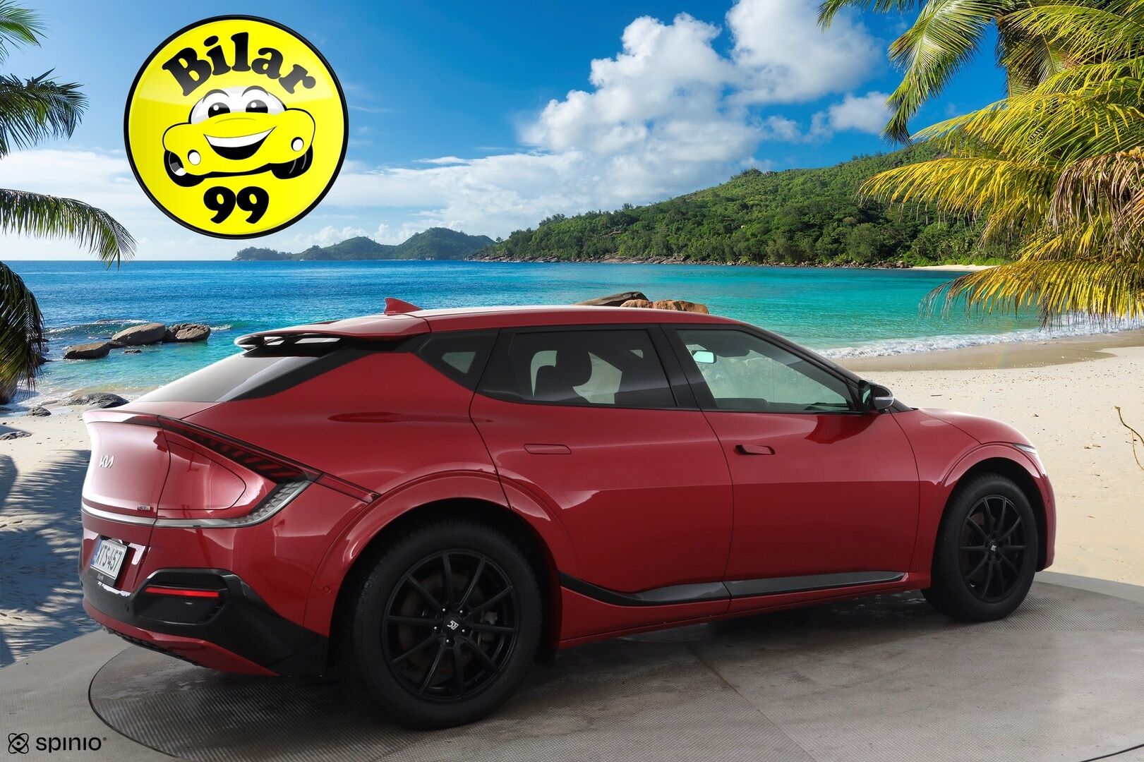 KIA EV6 2022 77.4 kWh GT-Line * ACC / HUD / 360° / ILP / Koukku / Adapt.LED / Ilmastoidut penkit / Navi / Keyless / Meridian * - Akku kuntotarkastettu SoH 96,9% / Kahdet renkaat aluvanteilla / Merkkihuollettu