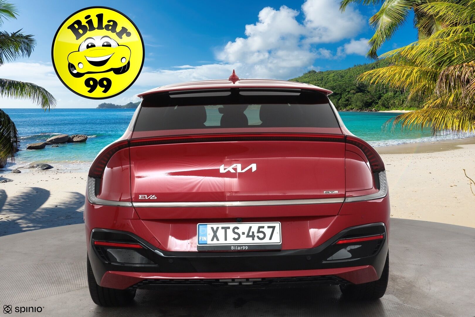 KIA EV6 2022 77.4 kWh GT-Line * ACC / HUD / 360° / ILP / Koukku / Adapt.LED / Ilmastoidut penkit / Navi / Keyless / Meridian * - Akku kuntotarkastettu SoH 96,9% / Kahdet renkaat aluvanteilla / Merkkihuollettu