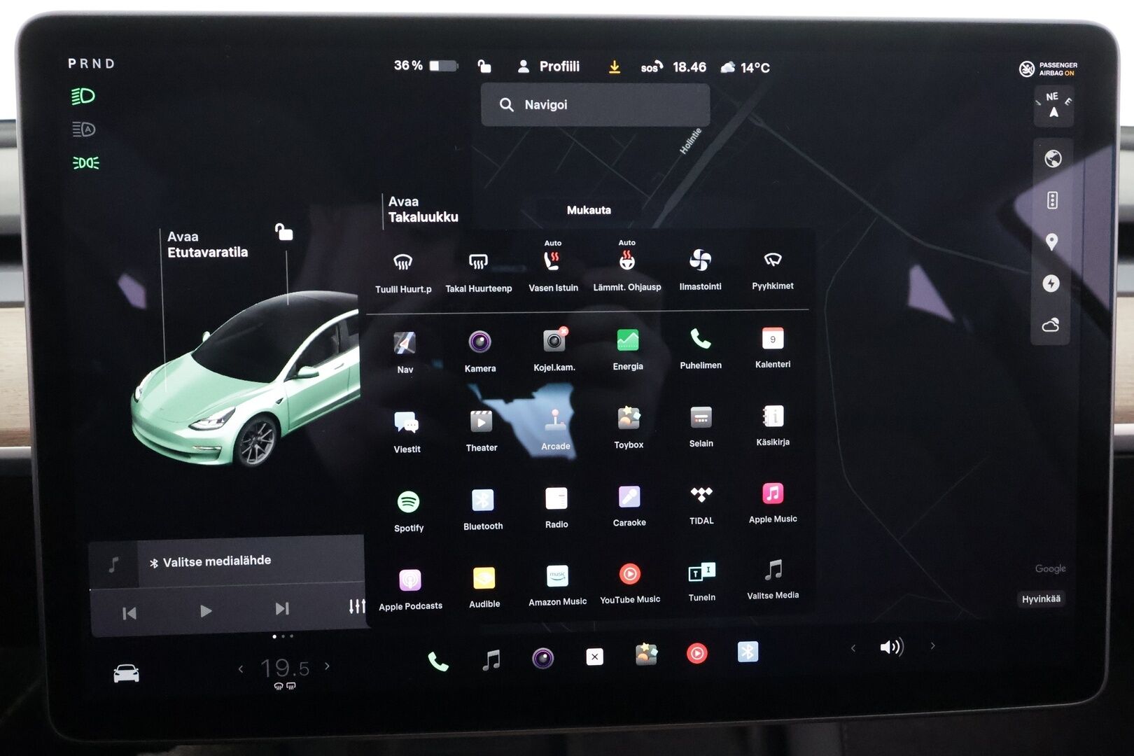 TESLA MODEL 3 2021 Long Range Dual Motor * Lasikatto / ILP / ACC / Matrix-LED / Muistipenkki / P.kamera / Premium Audio / Navi *