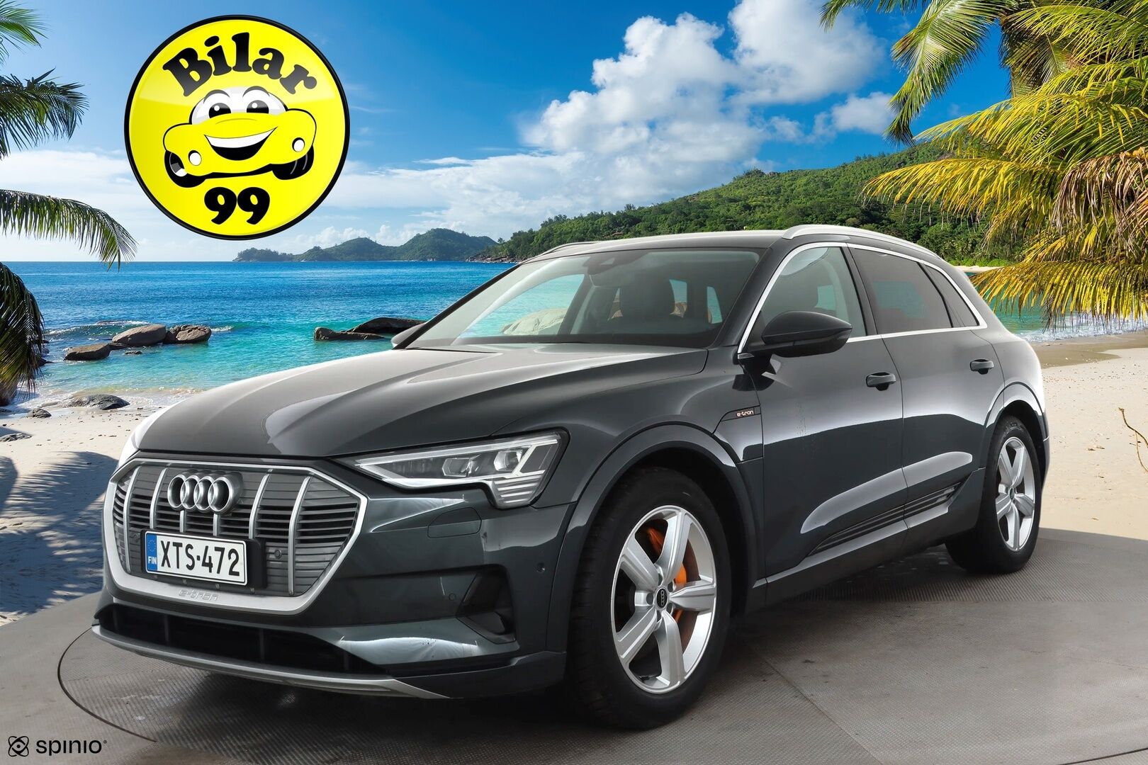 AUDI E-TRON 2023 Advanced 55 quattro * B&O / ACC / Matrix / P.Kamera / Lisälämmitin / Kaistavahti / Koukku / Keyless * - Merkkihuollot / Akku kuntotarkastettu / Kahdet renkaat aluvanteilla / 2x Latauskaapelit