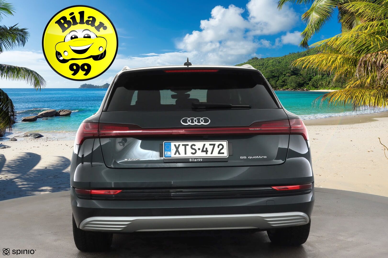 AUDI E-TRON 2023 Advanced 55 quattro * B&O / ACC / Matrix / P.Kamera / Lisälämmitin / Kaistavahti / Koukku / Keyless * - Merkkihuollot / Akku kuntotarkastettu / Kahdet renkaat aluvanteilla / 2x Latauskaapelit