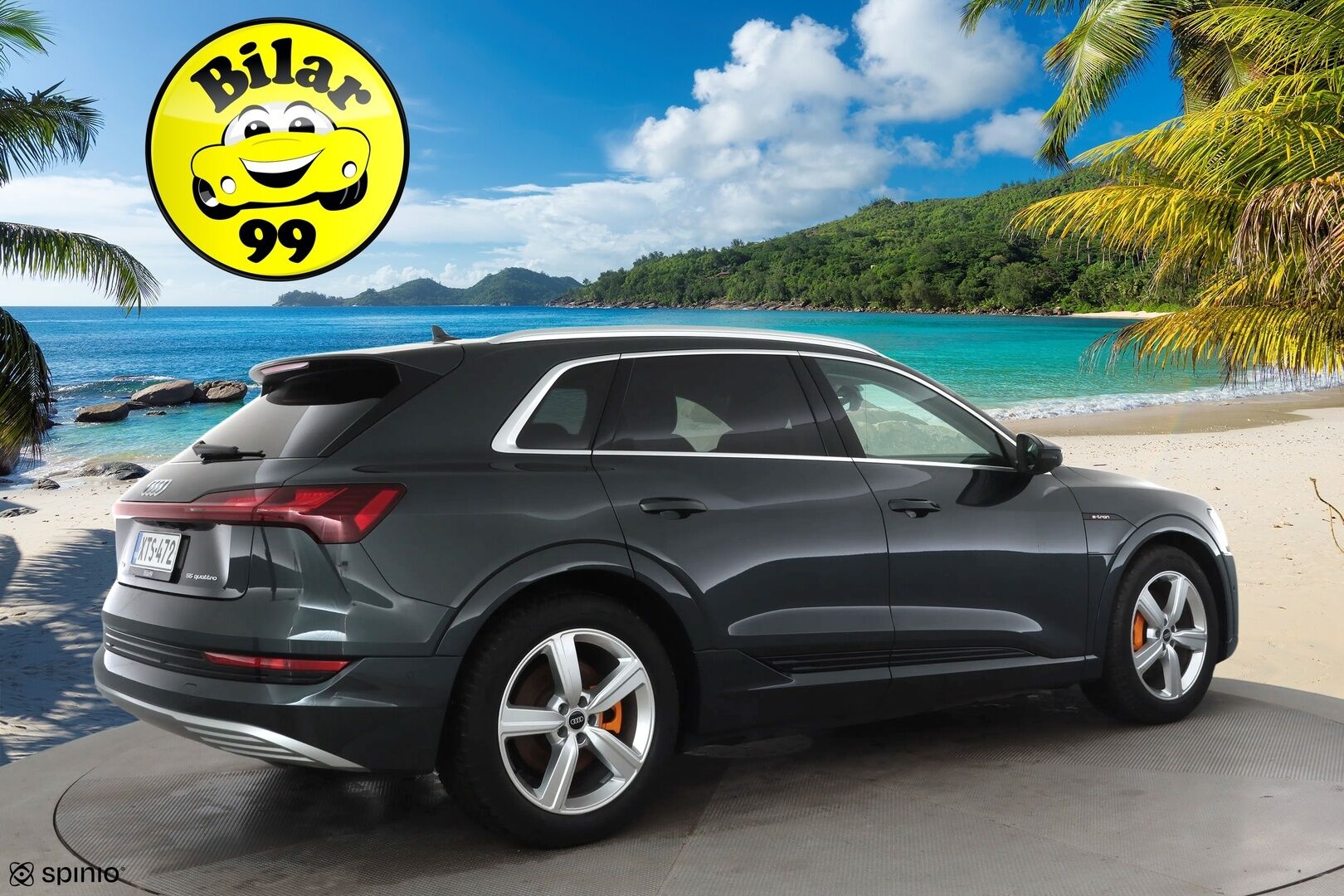 AUDI E-TRON 2023 Advanced 55 quattro * B&O / ACC / Matrix / P.Kamera / Lisälämmitin / Kaistavahti / Koukku / Keyless * - Merkkihuollot / Akku kuntotarkastettu / Kahdet renkaat aluvanteilla / 2x Latauskaapelit