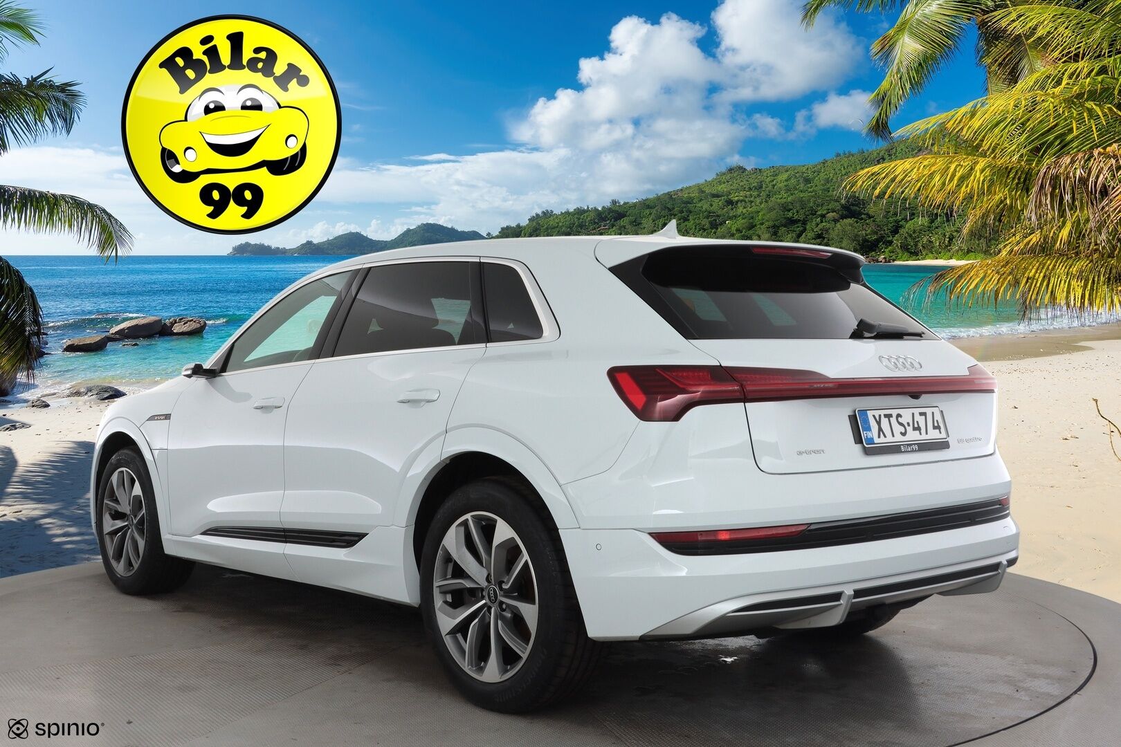 AUDI E-TRON 2023 S Line 55 quattro * ACC / Bang&Olufsen / Koukku / Panoraama / HUD / Ruskeat Nahat / Ilma-Alusta / P-Kamera ** - Akku kuntotarkastettu / Kahdet renkaat aluvanteilla / Merkkihuollettu / Supervarusteet! - HULLUT AVAJAISHULINAT KORKOTARJOUS 3,29 %