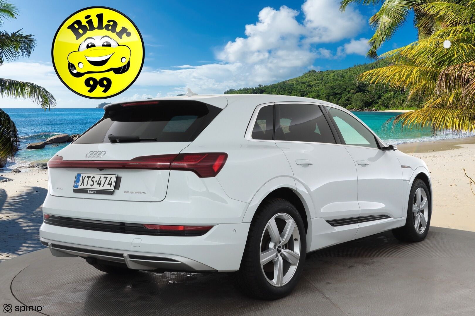 AUDI E-TRON 2023 S Line 55 quattro * ACC / Bang&Olufsen / Koukku / Panoraama / HUD / Ruskeat Nahat / Ilma-Alusta / P-Kamera ** - Akku kuntotarkastettu / Kahdet renkaat aluvanteilla / Merkkihuollettu / Supervarusteet! - HULLUT AVAJAISHULINAT KORKOTARJOUS 3,29 %