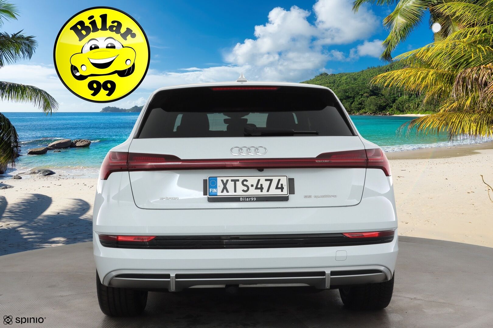 AUDI E-TRON 2023 S Line 55 quattro * ACC / Bang&Olufsen / Koukku / Panoraama / HUD / Ruskeat Nahat / Ilma-Alusta / P-Kamera ** - Akku kuntotarkastettu / Kahdet renkaat aluvanteilla / Merkkihuollettu / Supervarusteet! - HULLUT AVAJAISHULINAT KORKOTARJOUS 3,29 %