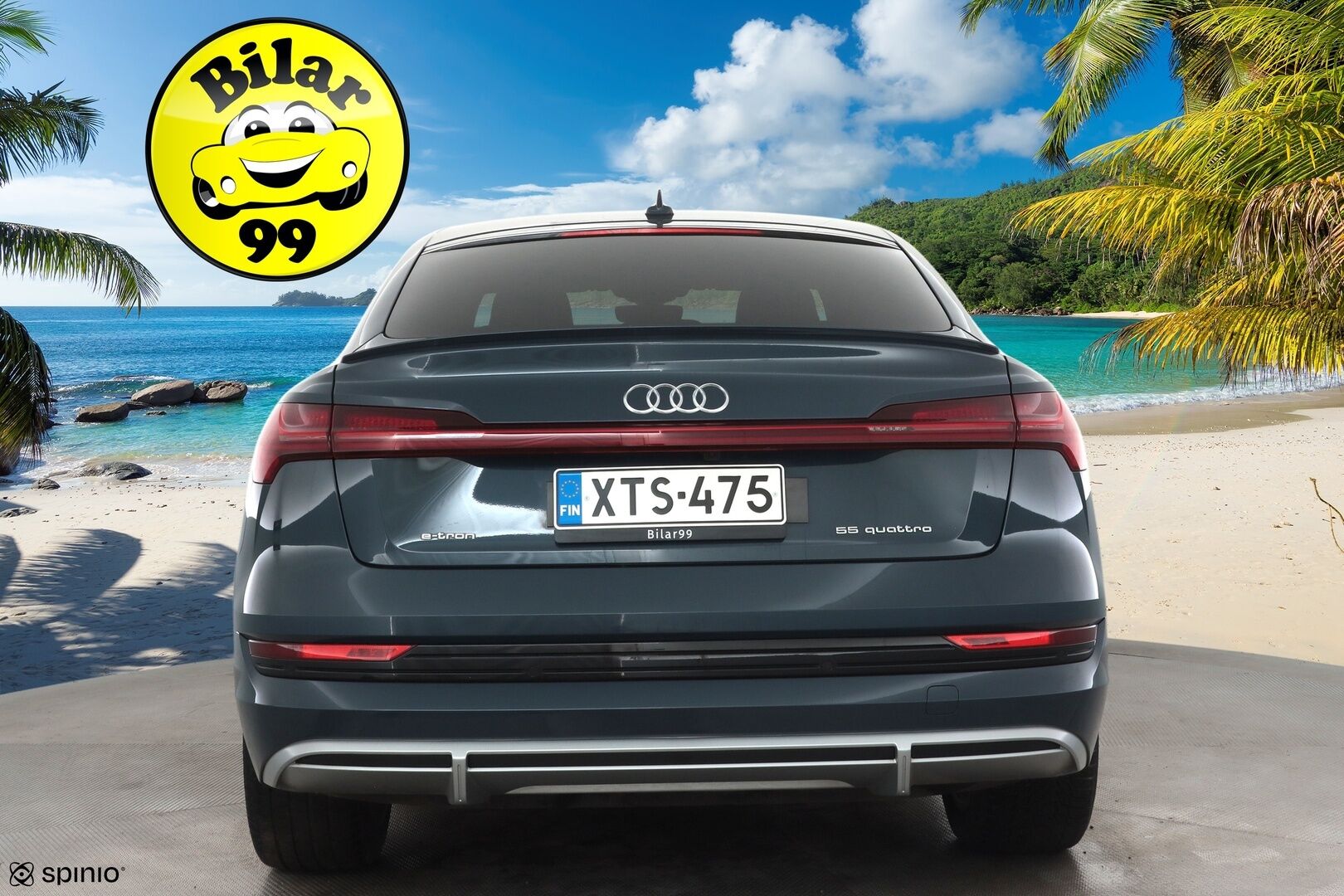 AUDI E-TRON 2023 Sportback Advanced 55 quattro * B&O / ACC / Matrix / P.Kamera / Sportpenkit / Kaistavahti / Navi / Digimittaristo * - Merkkihuollot / Akku kuntotarkastettu / Kahdet renkaat aluvanteilla / 2x Latauskaapelit