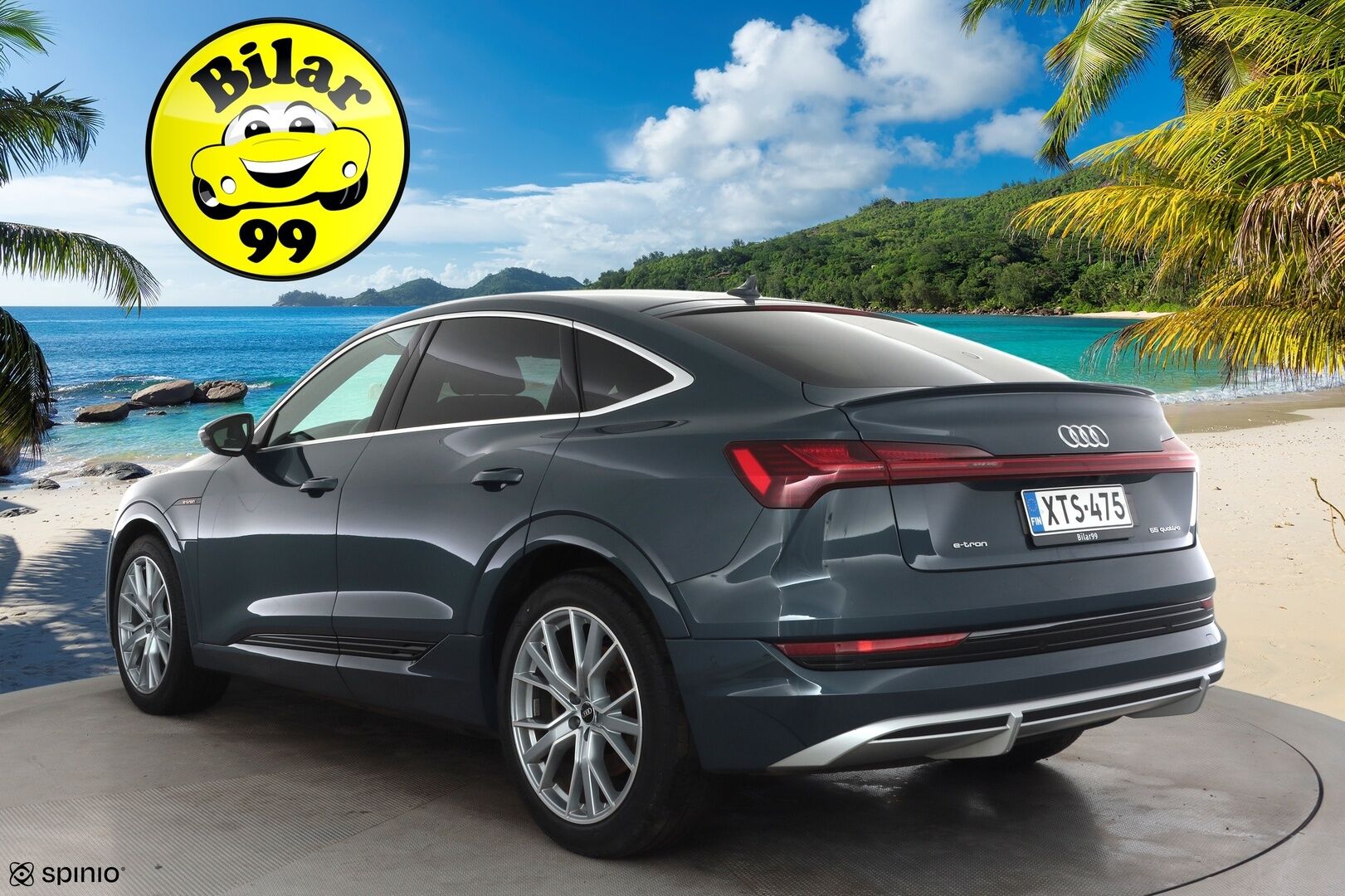 AUDI E-TRON 2023 Sportback Advanced 55 quattro * B&O / ACC / Matrix / P.Kamera / Sportpenkit / Kaistavahti / Navi / Digimittaristo * - Merkkihuollot / Akku kuntotarkastettu / Kahdet renkaat aluvanteilla / 2x Latauskaapelit