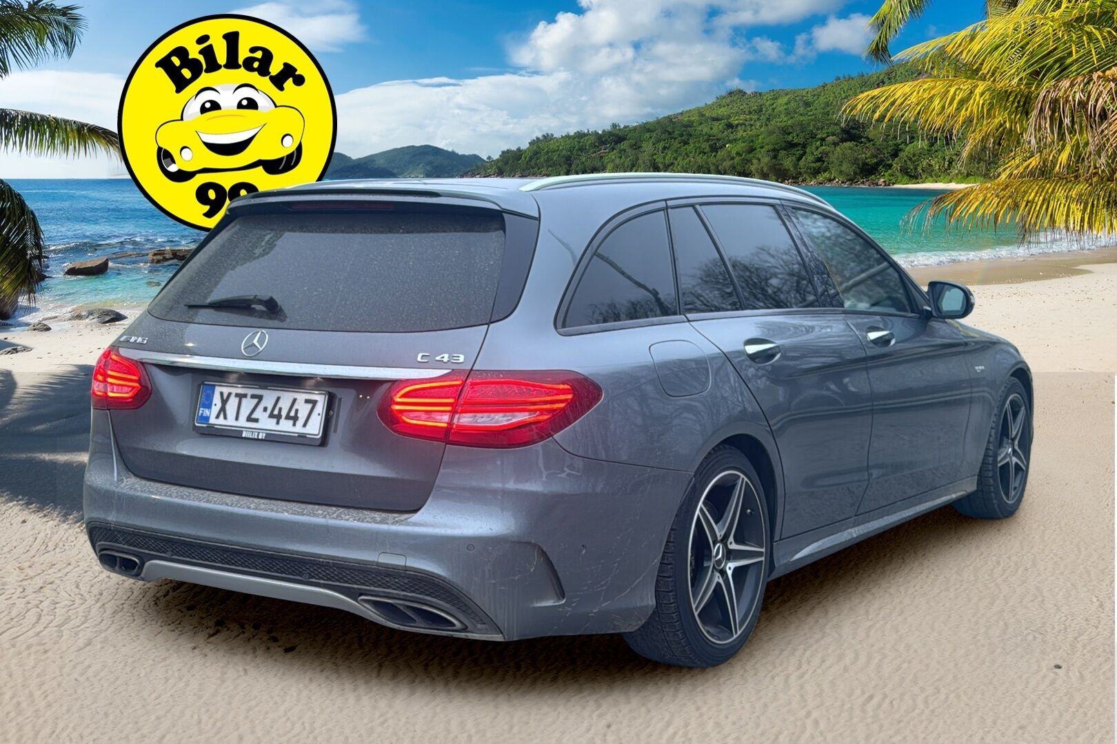 Mercedes-Benz C 43 AMG 2016 4MATIC 9G / Burmester / Designo / AMG Ride Control / Panorama / Vetokoukku / IHC+ / P-Kamera - Designo nahkaverhoilu! / Keyless / BLIS