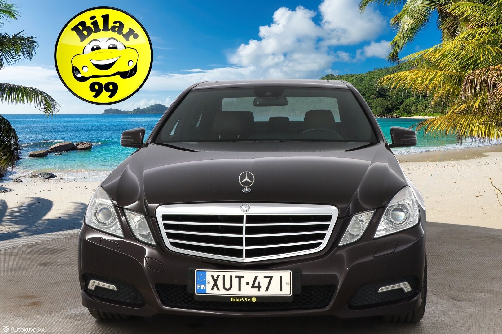 Mercedes-Benz E 2009 220 CDI BE A Avantgarde - Kattoluukku / Ruskea Nahkasisusta / Aktiiviset Xenonit / Vakkari / Peruutustutkat / Lohko & Sisäpistoke / 2x Fiksut renkaat aluvantein!