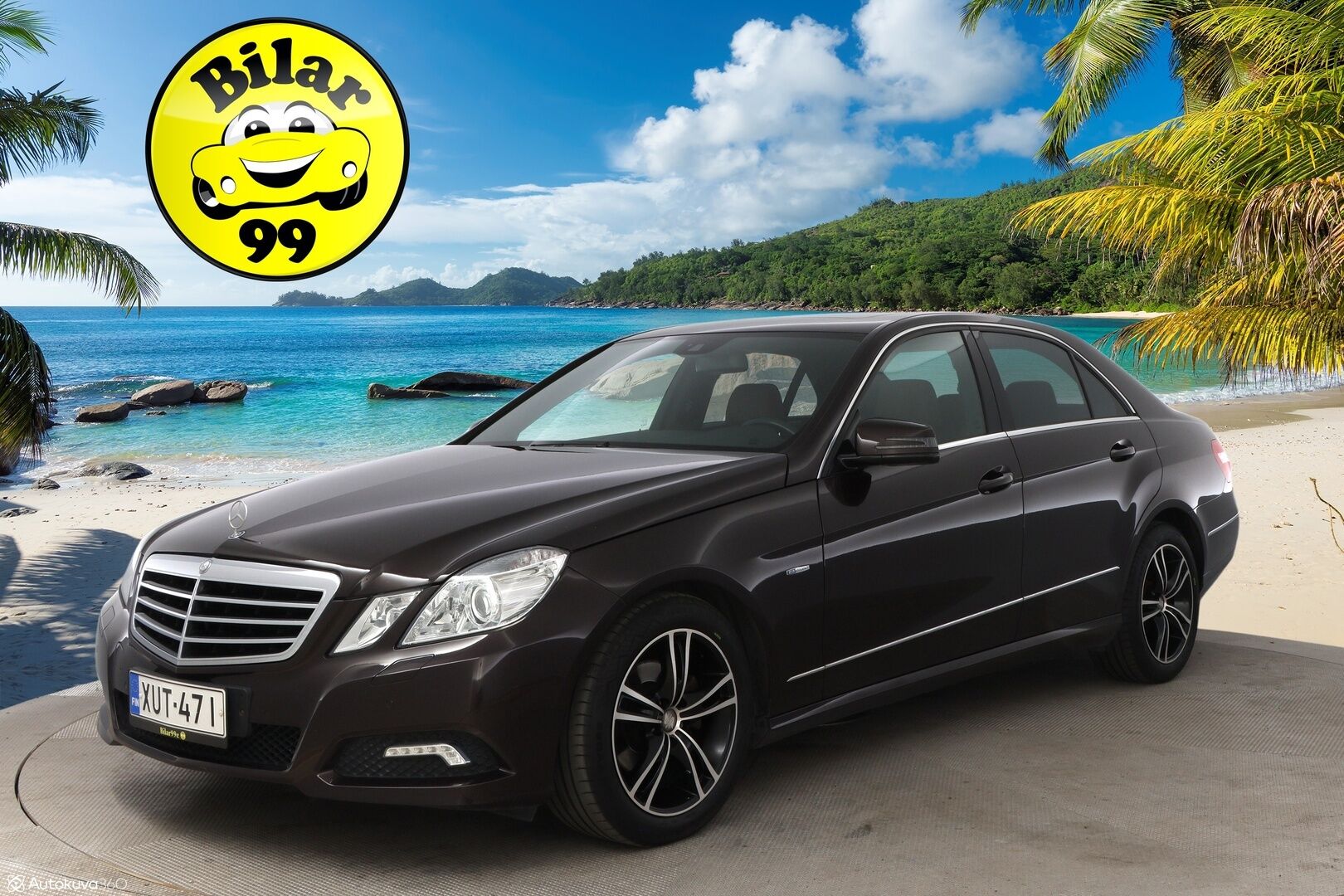 Mercedes-Benz E 2009 220 CDI BE A Avantgarde - Kattoluukku / Ruskea Nahkasisusta / Aktiiviset Xenonit / Vakkari / Peruutustutkat / Lohko & Sisäpistoke / 2x Fiksut renkaat aluvantein!