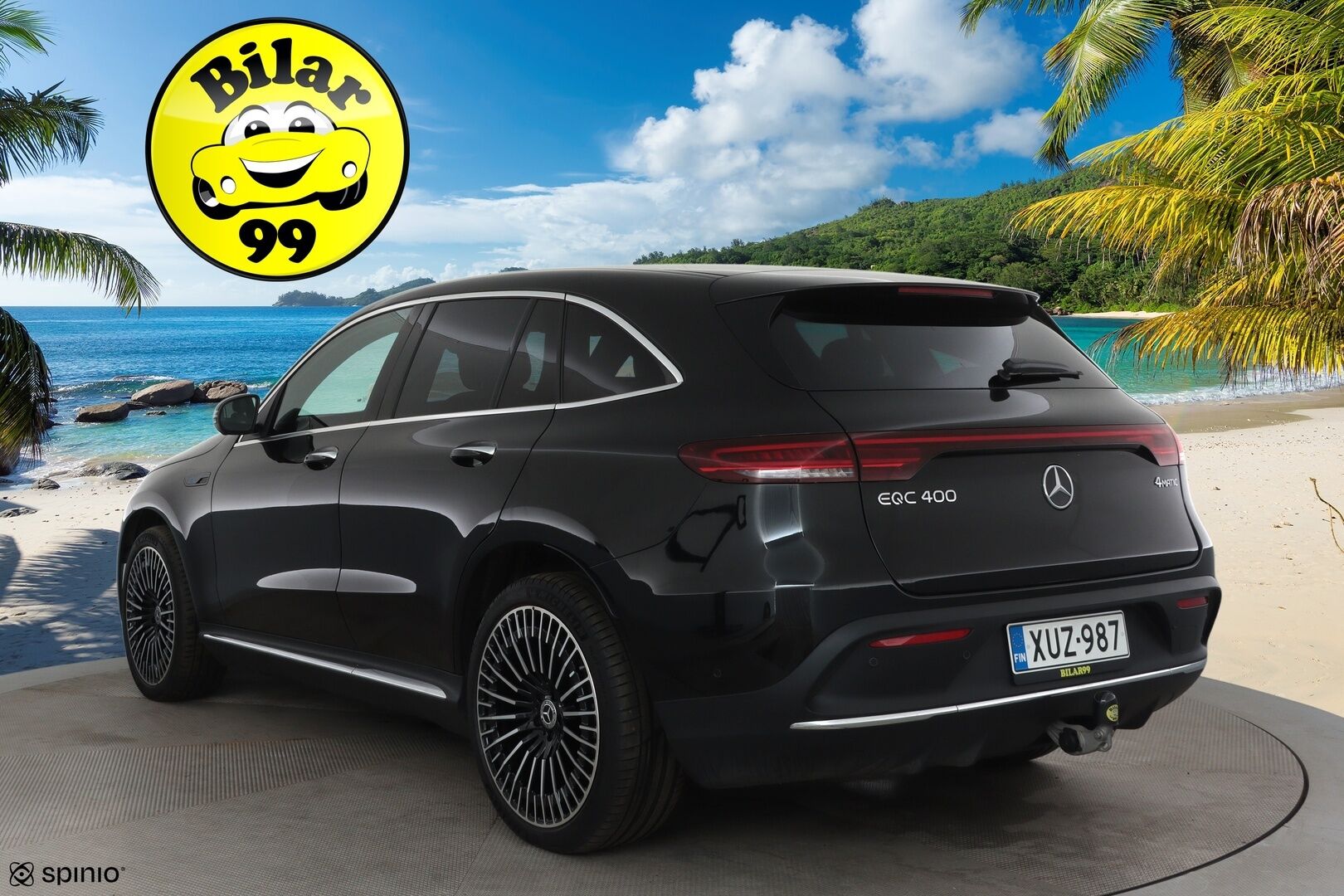 MERCEDES-BENZ EQC 2022 400 4Matic AMG Exclusive **Widescreen / HUD / ILS-LED / Distronic / 360° / Lasikattoluukku / Ilmastoidut Sporttinahat** - 3,99 % KORKOTARJOUS TÄHÄN AUTOON - 2x Latauskaapelit / Kahdet Renkaat / **HYVILLÄ KAMOILLA**