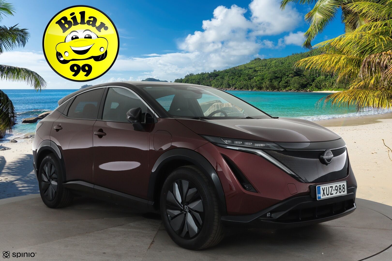 NISSAN ARIYA 2023 Advance 2WD 22kw charger **Adapt.Vakkari / LED-valot / 360° / Kaistavahti / Navi / Apple&android / Digimittaristo** - 3,99 % KORKOTARJOUS TÄHÄN AUTOON - 2x Latauskaapelit