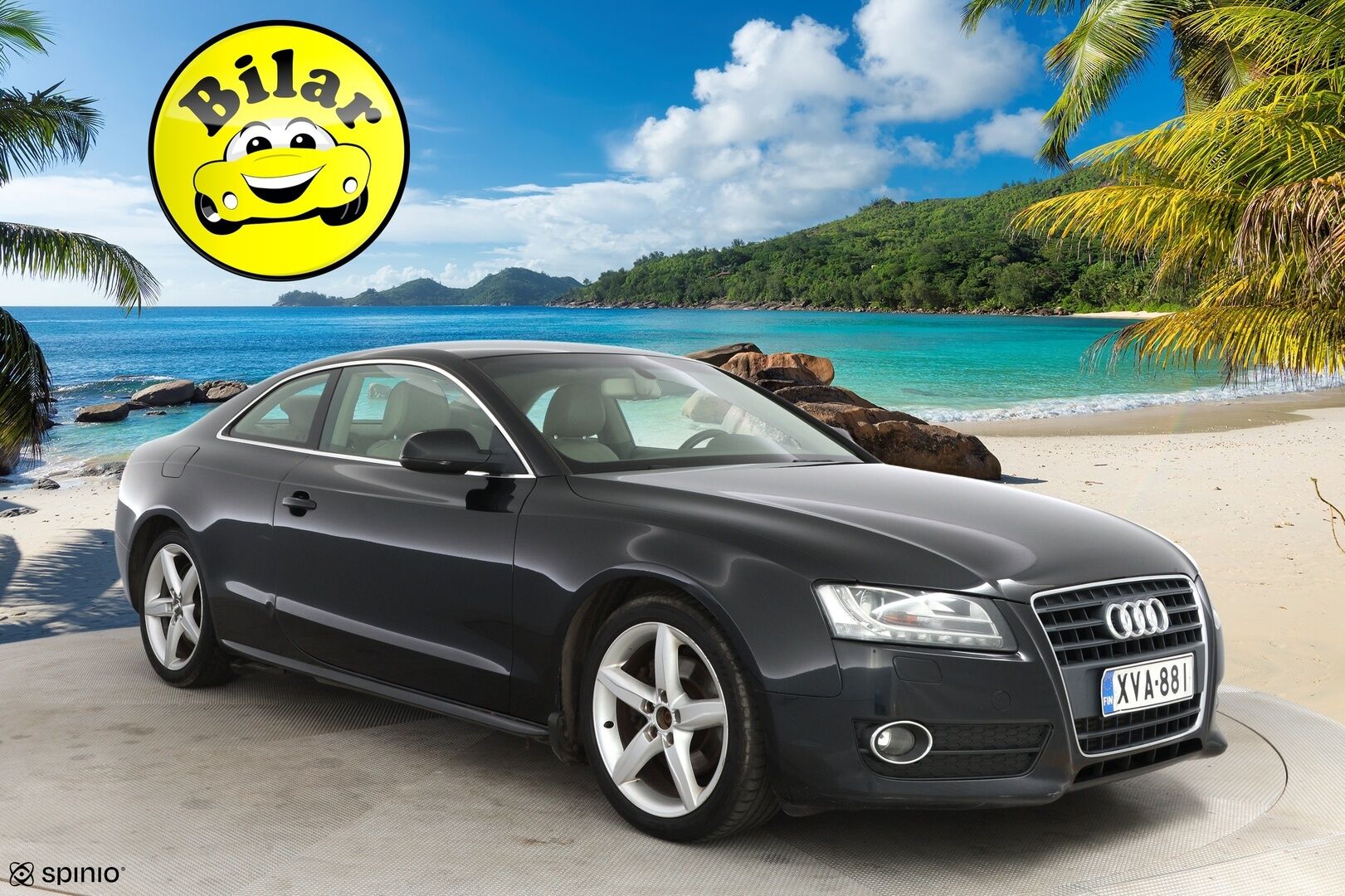 Audi A5 2010 Coupé 2,0 TFSI  132 kW Start-Stop Myydään huutokaupat.com - Suomi-auto | Huoltokirja | Webasto kaukosäädöllä | Digimittaristo | Xenon-ajovalot | Vaalea nahkasisusta | Vakionopeudensäädin | Tutkat | Myydään huutokaupat.com 