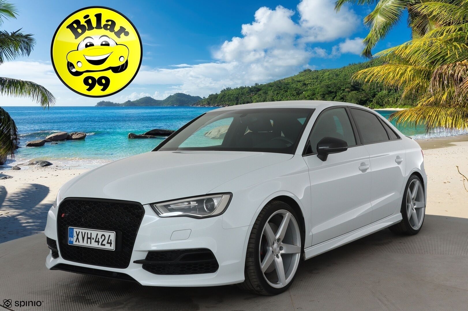 Audi S3 2015 Sedan 2,0 TFSI 221 kW quattro S tronic *Bang&Olufsen / Vakkari / Keyless / Navi / Sporttipenkit / Lohkolämmitin* - *Hunajakennomaski / Flatbottom ratti / Suomi-auto / Merkkihuollettu / Kahdet renkaat aluvanteilla*
