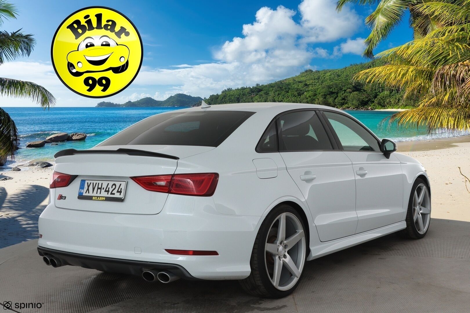 Audi S3 2015 Sedan 2,0 TFSI 221 kW quattro S tronic *Bang&Olufsen / Vakkari / Keyless / Navi / Sporttipenkit / Lohkolämmitin* - *Hunajakennomaski / Flatbottom ratti / Suomi-auto / Merkkihuollettu / Kahdet renkaat aluvanteilla*