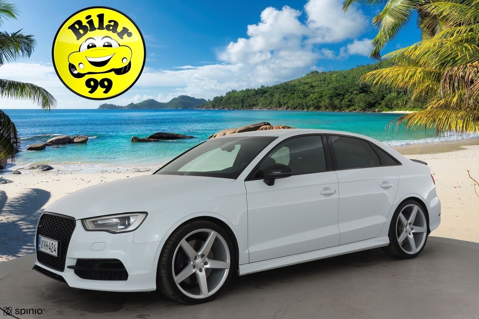 Audi S3 2015 Sedan 2,0 TFSI 221 kW quattro S tronic *Bang&Olufsen / Vakkari / Keyless / Navi / Sporttipenkit / Lohkolämmitin* - *Hunajakennomaski / Flatbottom ratti / Suomi-auto / Merkkihuollettu / Kahdet renkaat aluvanteilla*