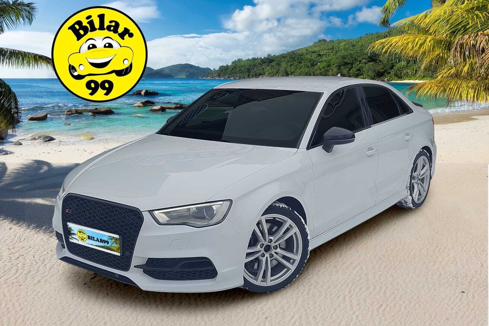 Audi S3 2015 Sedan 2,0 TFSI 221 kW quattro S tronic *Bang&Olufsen / Vakkari / Keyless / Navi / Sporttipenkit / Lohkolämmitin* - *Hunajakennomaski / Flatbottom ratti / Suomi-auto / Merkkihuollettu / Kahdet renkaat aluvanteilla*