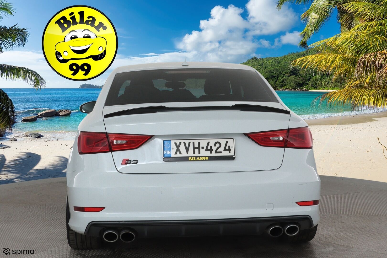 Audi S3 2015 Sedan 2,0 TFSI 221 kW quattro S tronic *Bang&Olufsen / Vakkari / Keyless / Navi / Sporttipenkit / Lohkolämmitin* - Hunajakennomaski / Flatbottom ratti / Suomi-auto / Merkkihuollettu / Kahdet renkaat aluvanteilla