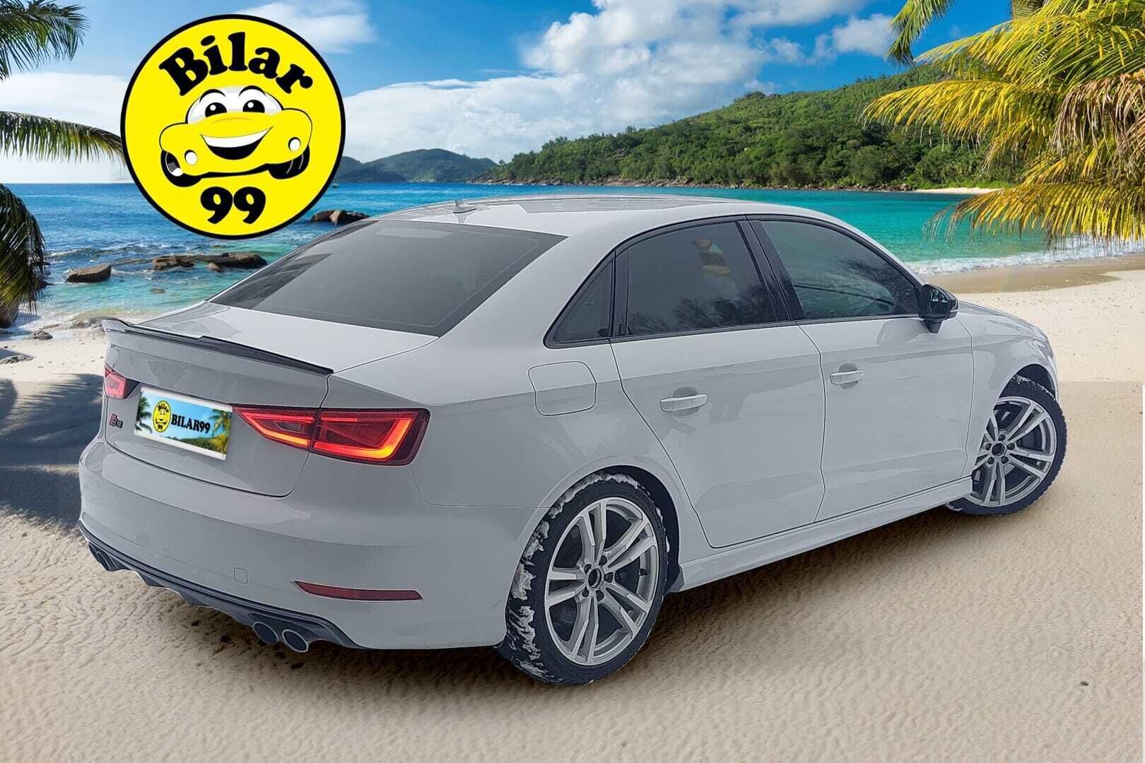 Audi S3 2015 Sedan 2,0 TFSI 221 kW quattro S tronic *Bang&Olufsen / Vakkari / Keyless / Navi / Sporttipenkit / Lohkolämmitin* - *Hunajakennomaski / Flatbottom ratti / Suomi-auto / Merkkihuollettu / Kahdet renkaat aluvanteilla*