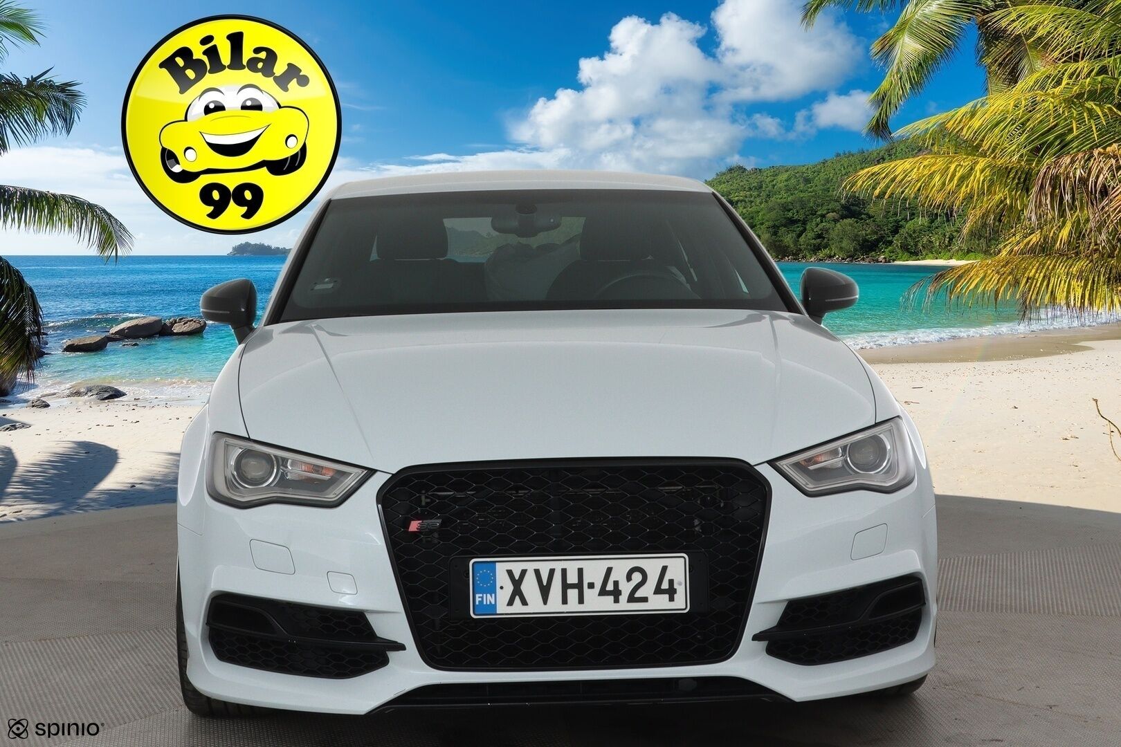 Audi S3 2015 Sedan 2,0 TFSI 221 kW quattro S tronic *Bang&Olufsen / Vakkari / Keyless / Navi / Sporttipenkit / Lohkolämmitin* - *Hunajakennomaski / Flatbottom ratti / Suomi-auto / Merkkihuollettu / Kahdet renkaat aluvanteilla*