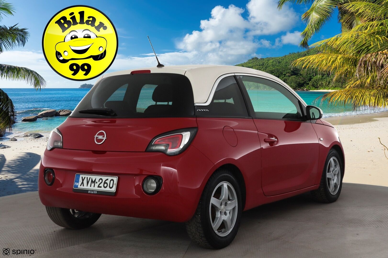 Opel Adam 2014 3-ov Glam 1,4 ecoFLEX 64kW MT5 * Vakkari / Bluetooth / Lasikatto / Puolinahat / Aut.Ilmastointi / Ratinlämmitys * - Suomi-auto - HULLUT BLACKWEEK JATKOT - KORKOTARJOUS 2,49%