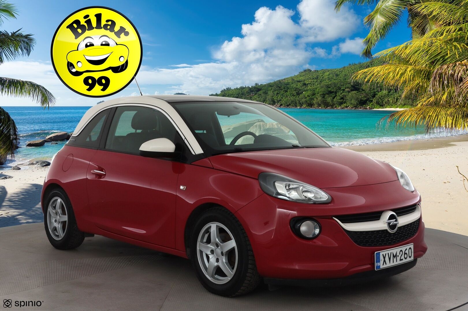 Opel Adam 2014 3-ov Glam 1,4 ecoFLEX 64kW MT5 * Vakkari / Bluetooth / Lasikatto / Puolinahat / Aut.Ilmastointi / Ratinlämmitys * - Suomi-auto - HULLUT BLACKWEEK JATKOT - KORKOTARJOUS 2,49%