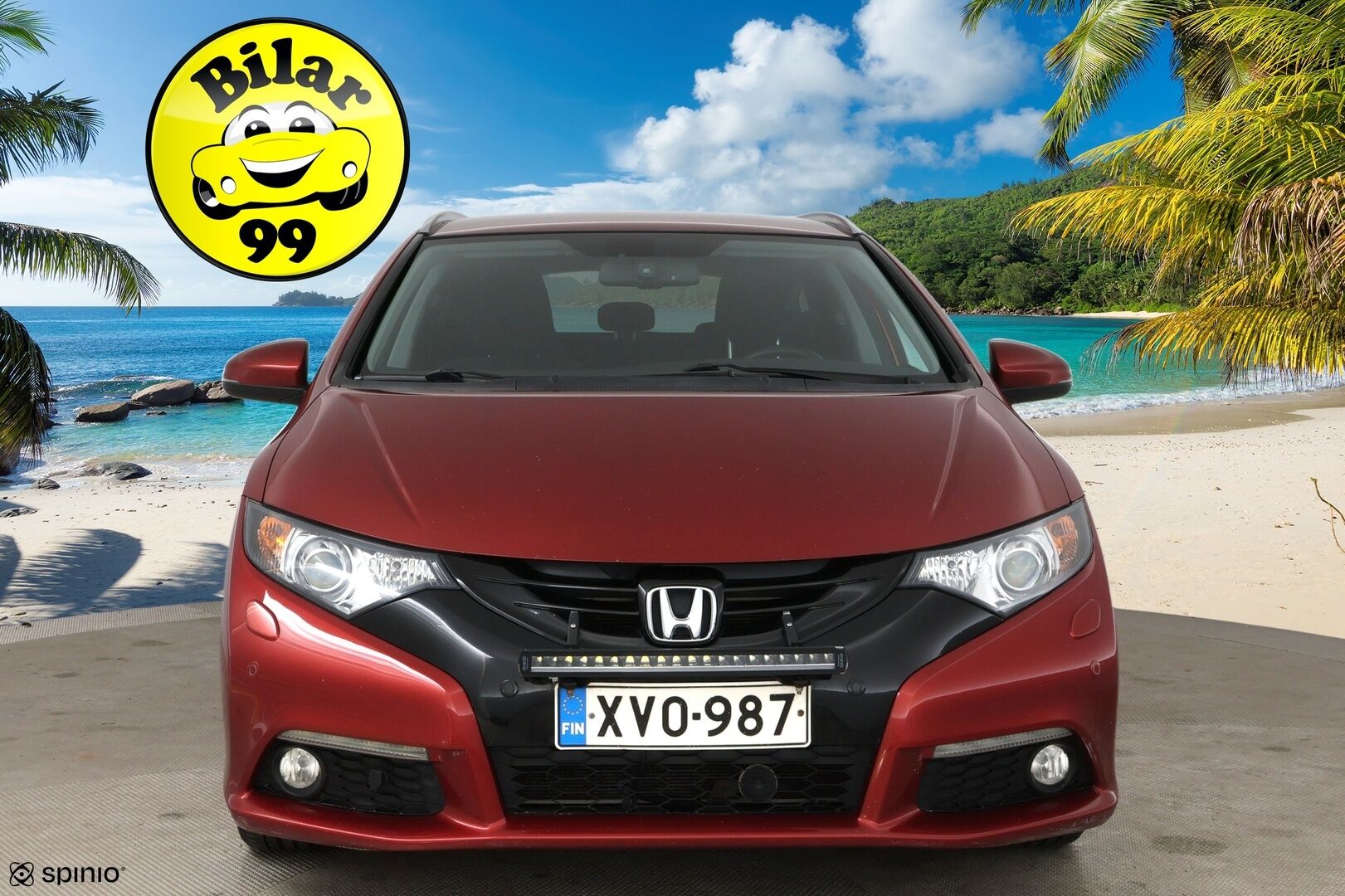 Honda Civic 2014 Tourer 1,8i Lifestyle Business AT HID / 2-om Suomi-auto / Vetokoukku / Vakkari / P-kamera / Lohkolämmitin - Täydellinen huoltokirja / 2x renkaat