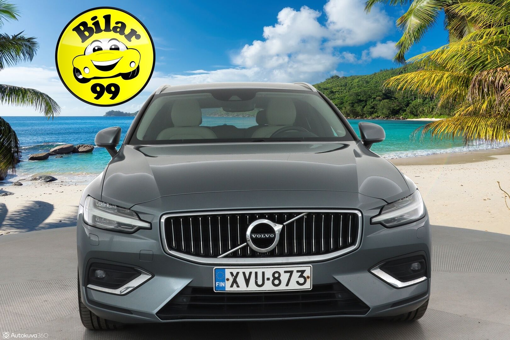 Volvo V60 2019 D4 Inscription aut **H&K / HUD / Pa-lämmitin / Adapt. vakkari / Koukku / Muistipenkit / Keyless / P.kamera** - Full LED / Vaalea nahkasisusta / Apple&Android / Navi