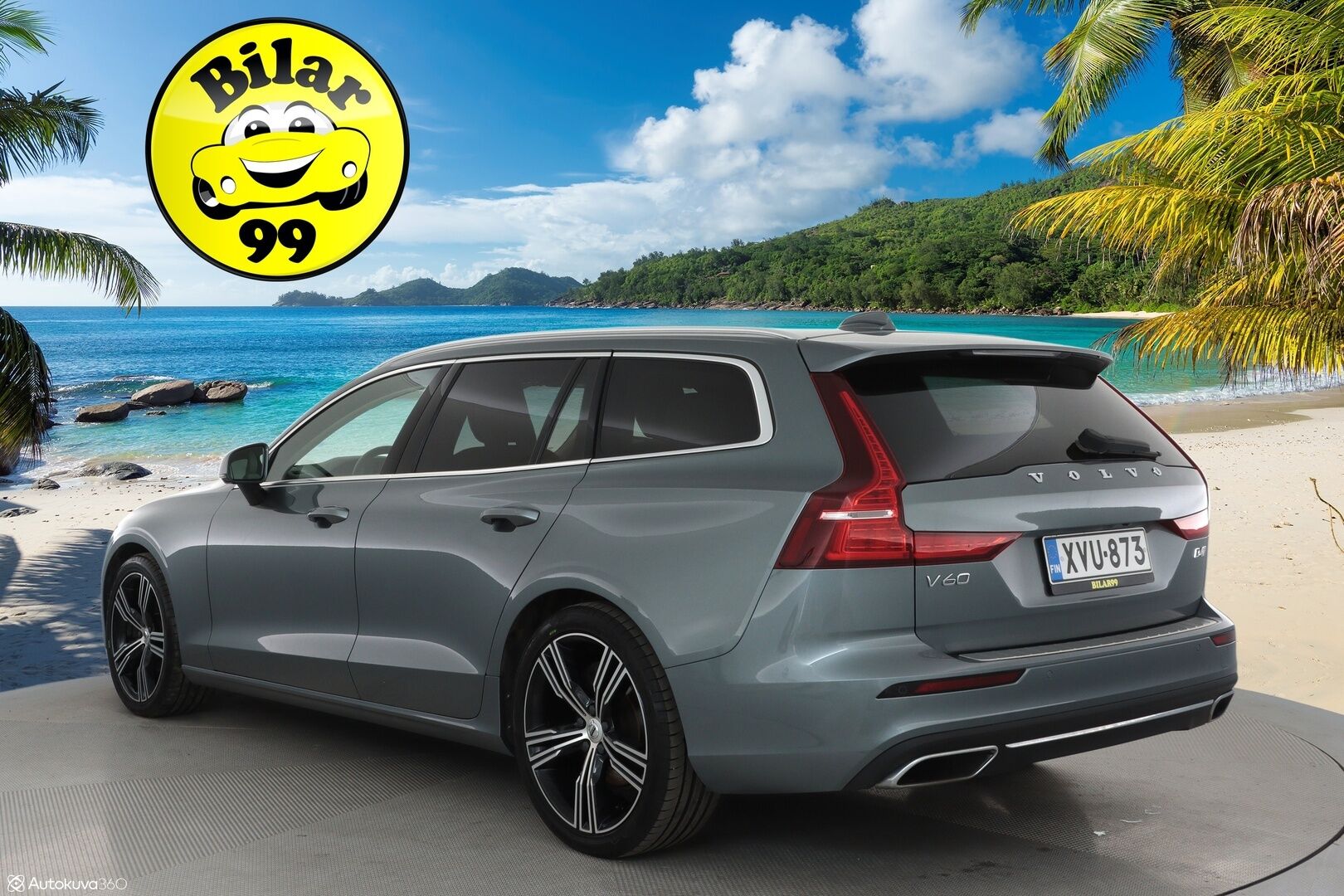 Volvo V60 2019 D4 Inscription aut **H&K / HUD / Pa-lämmitin / Adapt. vakkari / Koukku / Muistipenkit / Keyless / P.kamera** - Full LED / Vaalea nahkasisusta / Apple&Android / Navi