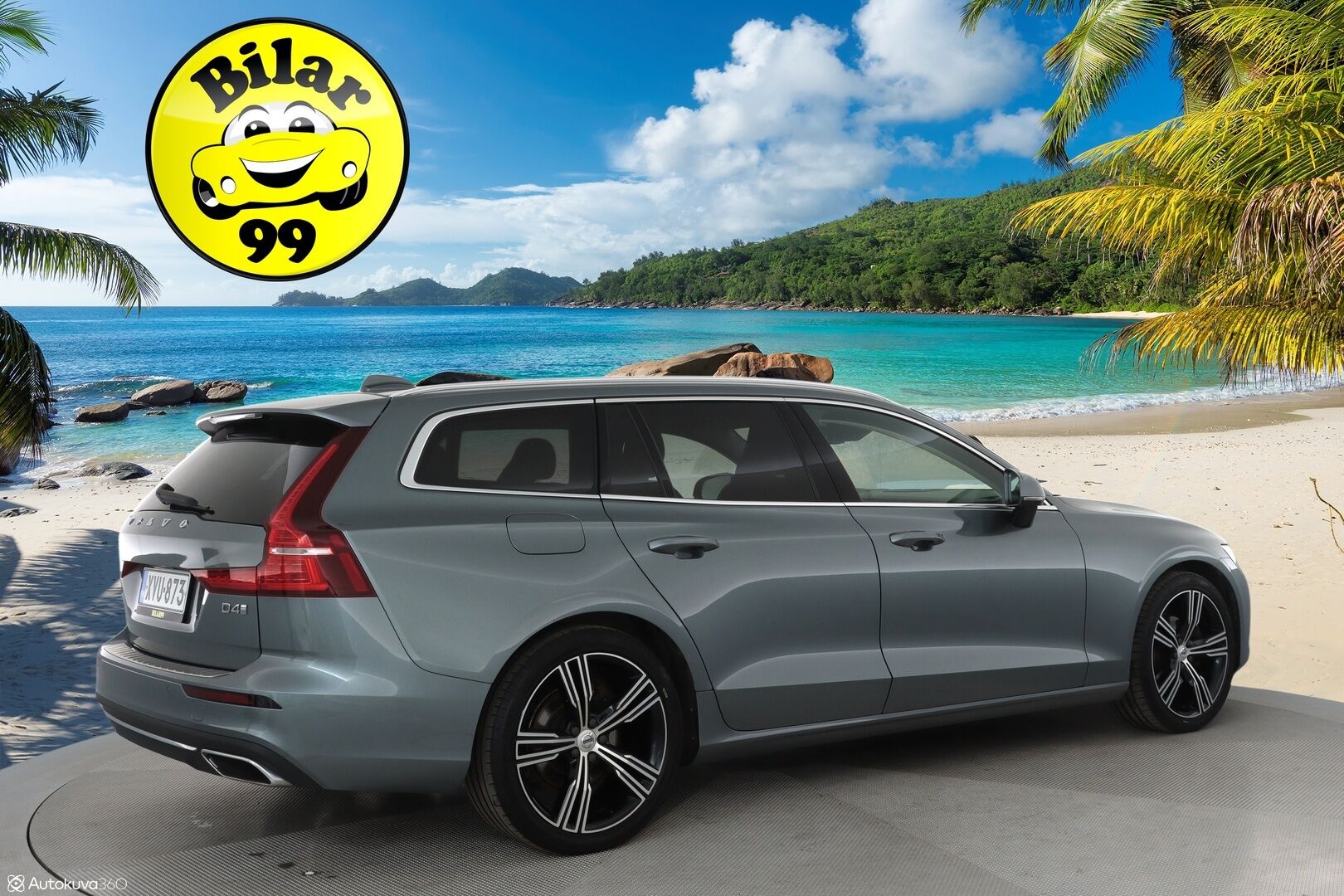 Volvo V60 2019 D4 Inscription aut **H&K / HUD / Pa-lämmitin / Adapt. vakkari / Koukku / Muistipenkit / Keyless / P.kamera** - Full LED / Vaalea nahkasisusta / Apple&Android / Navi