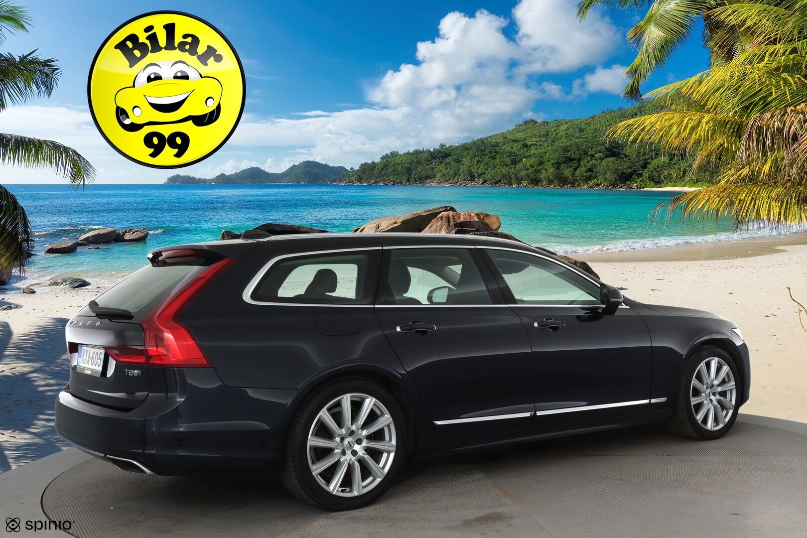 Volvo V90 2019 T8 AWD Business Inscription aut **Adapt.vakkari / Muistipenkki / Full LED / Ruskeat Sporttinahat / KeylessGo / P.kamera** - 3,99 % KORKOTARJOUS TÄHÄN AUTOON - 1.Om Suomi-auto / Kahdet renkaat aluvanteilla / Digimittaristo / BLIS / Webasto 
