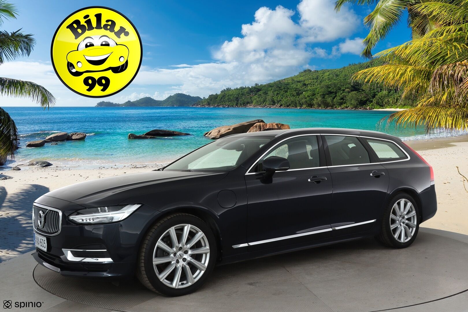 Volvo V90 2019 T8 AWD Business Inscription aut **Adapt.vakkari / Muistipenkki / Full LED / Ruskeat Sporttinahat / KeylessGo / P.kamera** - 3,99 % KORKOTARJOUS TÄHÄN AUTOON - 1.Om Suomi-auto / Kahdet renkaat aluvanteilla / Digimittaristo / BLIS / Webasto 