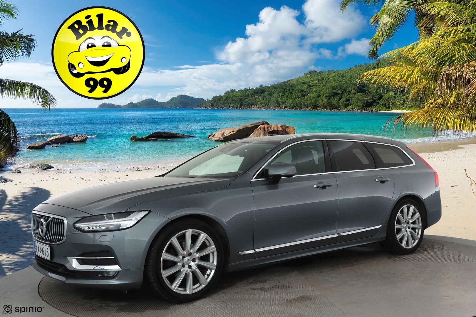 Volvo V90 2019 D4 AWD Business Inscription aut - Suomiauto / Webasto / Peruutuskamera / Full-LED / Ruskea Nahkasisusta / Muistipenkki / BLIS / Huippuvarusteet!