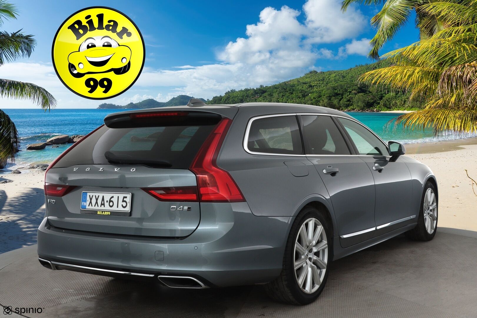 Volvo V90 2019 D4 AWD Business Inscription aut - Suomiauto / Webasto / Peruutuskamera / Full-LED / Ruskea Nahkasisusta / Muistipenkki / BLIS / Huippuvarusteet!