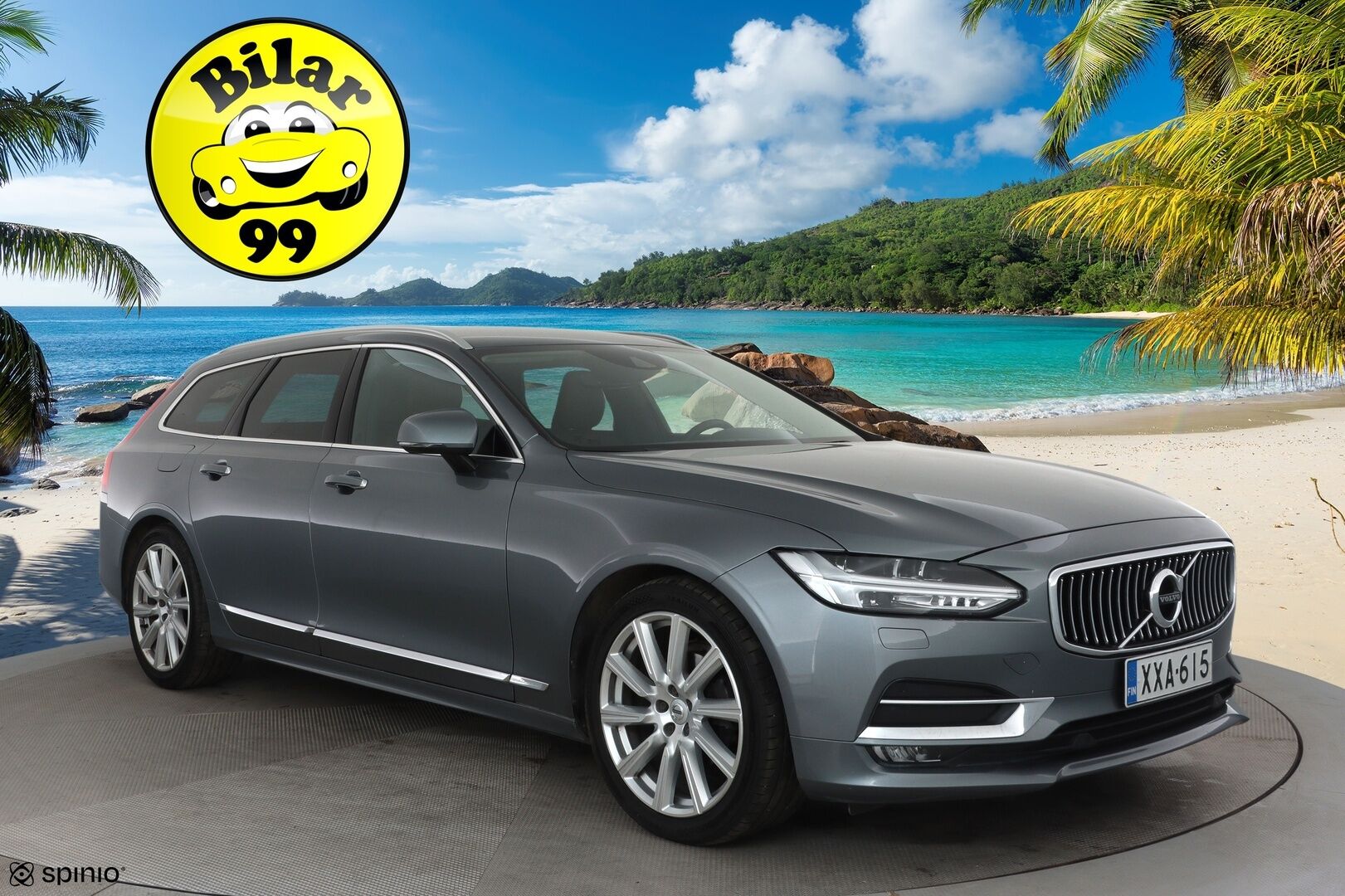 Volvo V90 2019 D4 AWD Business Inscription aut - Suomiauto / Webasto / Peruutuskamera / Full-LED / Ruskea Nahkasisusta / Muistipenkki / BLIS / Huippuvarusteet!