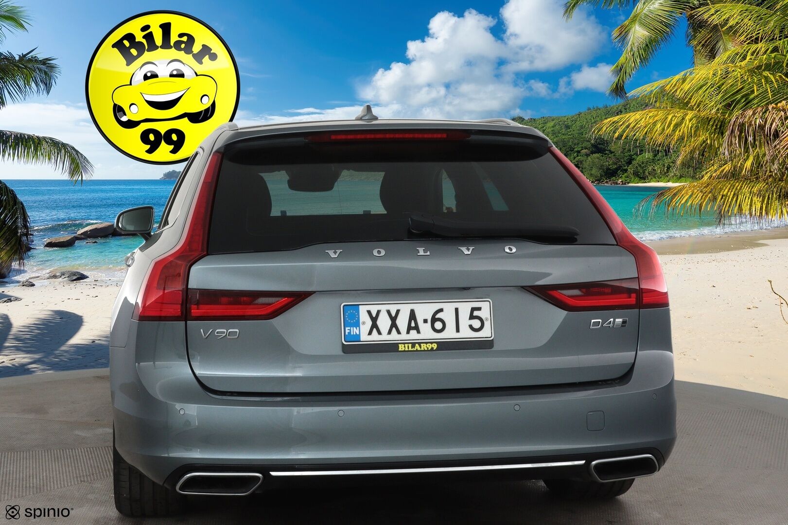 Volvo V90 2019 D4 AWD Business Inscription aut - Suomiauto / Webasto / Peruutuskamera / Full-LED / Ruskea Nahkasisusta / Muistipenkki / BLIS / Huippuvarusteet!
