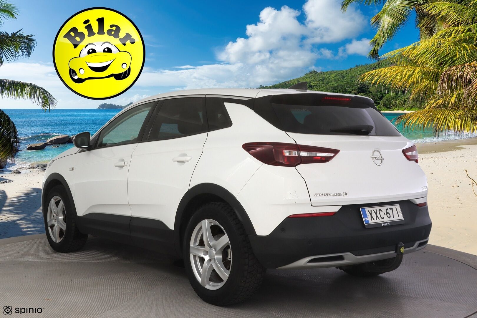 Opel Grandland X 2019 Innovation Plus 130 Turbo A - | Suomi-Auto | Vetokoukku | Etu- ja taka kamera | Kuolleenkulmanvaroitin | Lasikatto | Keyless | Lämmitettävä ohjauspyörä | Takapenkkien lämmitys  Navi | 