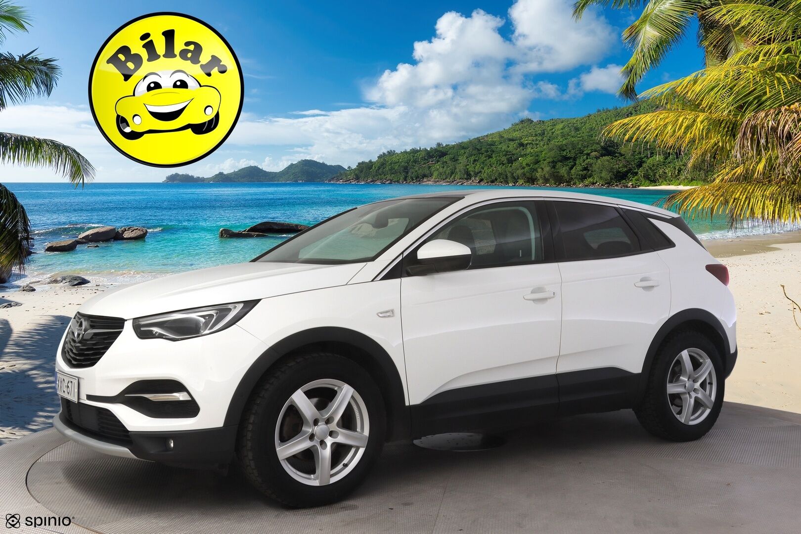 Opel Grandland X 2019 Innovation Plus 130 Turbo A - | Suomi-Auto | Vetokoukku | Etu- ja taka kamera | Kuolleenkulmanvaroitin | Lasikatto | Keyless | Lämmitettävä ohjauspyörä | Takapenkkien lämmitys  Navi | 