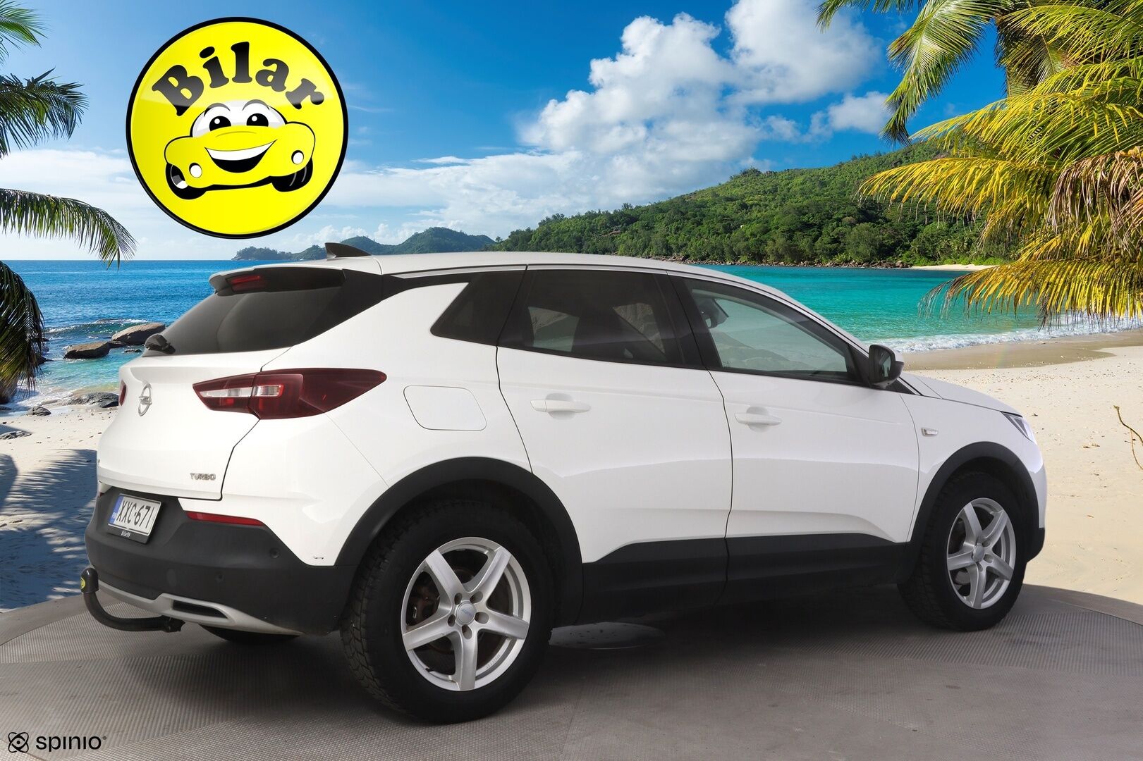 Opel Grandland X 2019 Innovation Plus 130 Turbo A - | Suomi-Auto | Vetokoukku | Etu- ja taka kamera | Kuolleenkulmanvaroitin | Lasikatto | Keyless | Lämmitettävä ohjauspyörä | Takapenkkien lämmitys  Navi | 