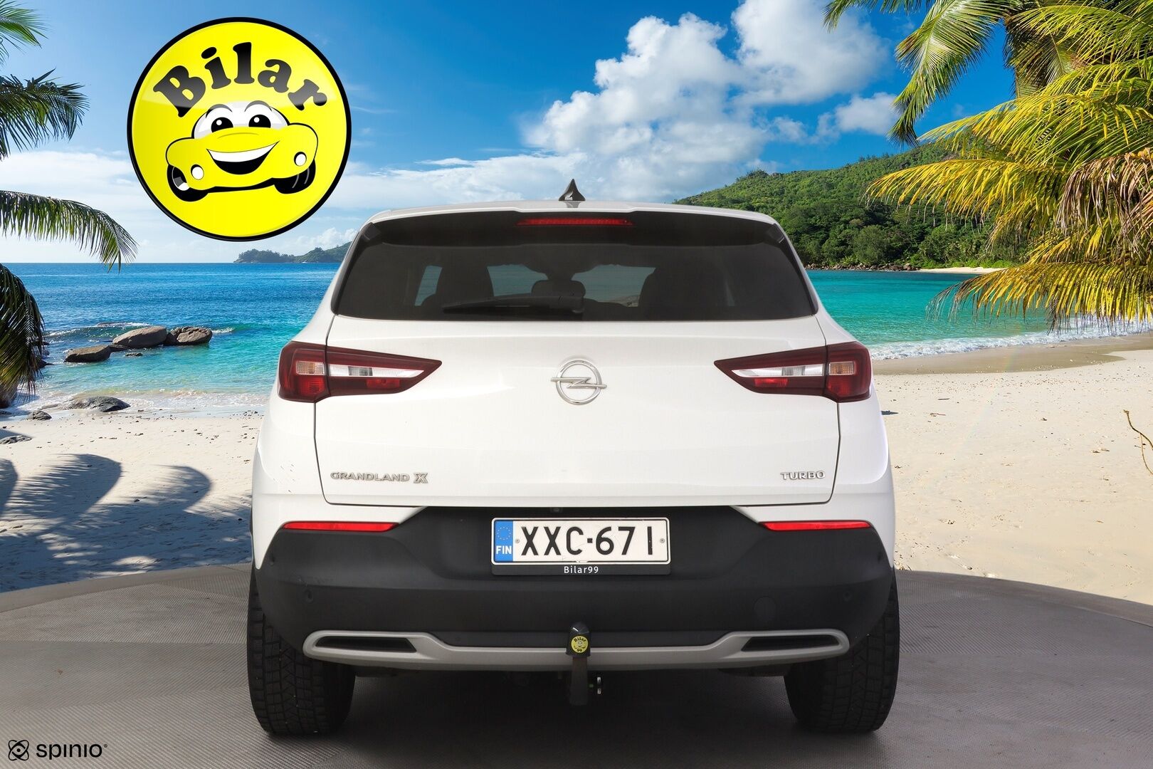Opel Grandland X 2019 Innovation Plus 130 Turbo A - | Suomi-Auto | Vetokoukku | Etu- ja taka kamera | Kuolleenkulmanvaroitin | Lasikatto | Keyless | Lämmitettävä ohjauspyörä | Takapenkkien lämmitys  Navi | 