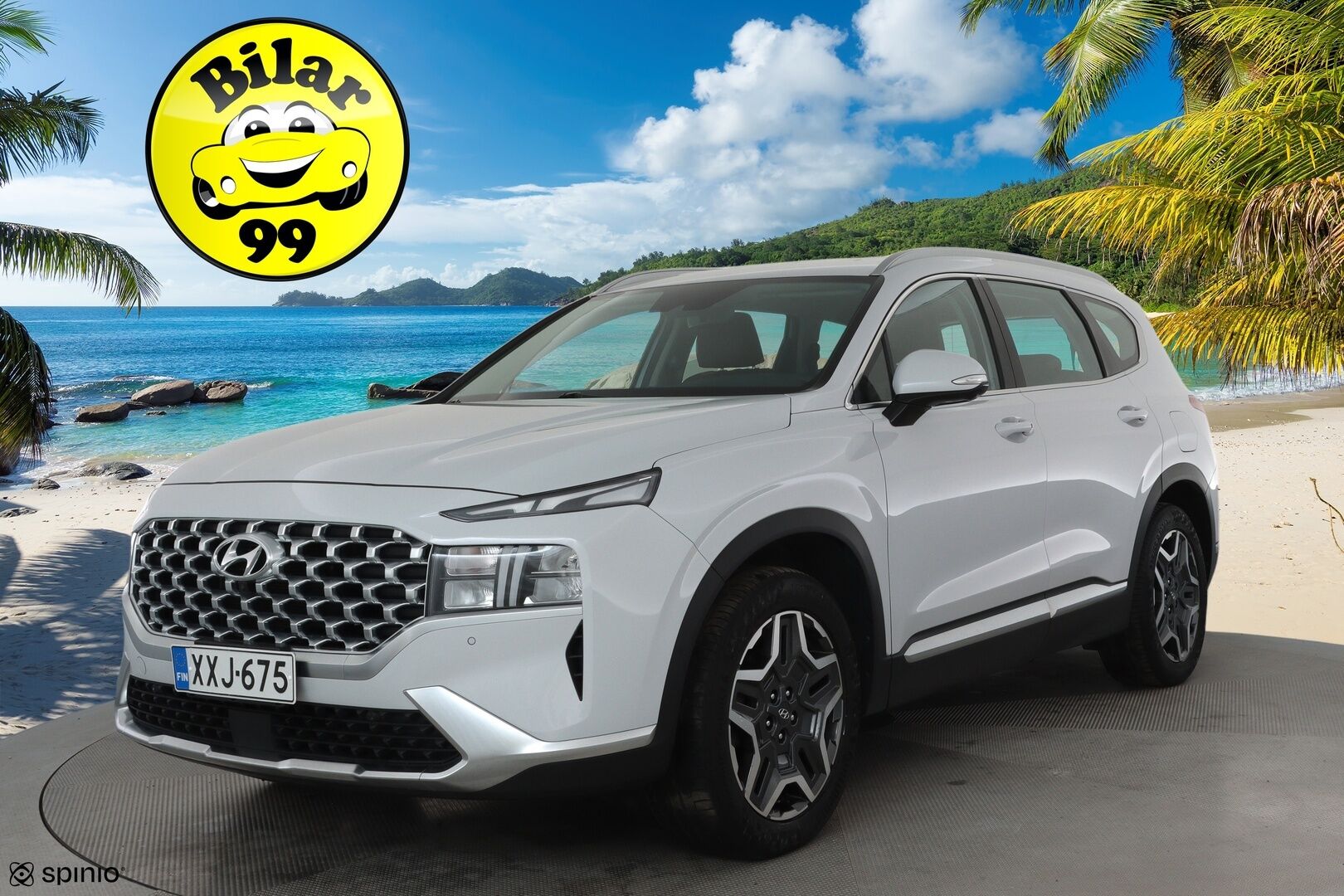 Hyundai Santa Fe 2021 1.6 T-GDI 265 hv Plug in 4WD 6AT Style 7P **ACC / 360° / KRELL / Koukku / Sähköpenkit / LED / Navi / KeylessGo** - 3,99 % KORKOTARJOUS TÄHÄN AUTOON 7.9. ASTI! - Suomi-auto / Kahdet renkaat aluvanteilla / Merkkihuollettu
