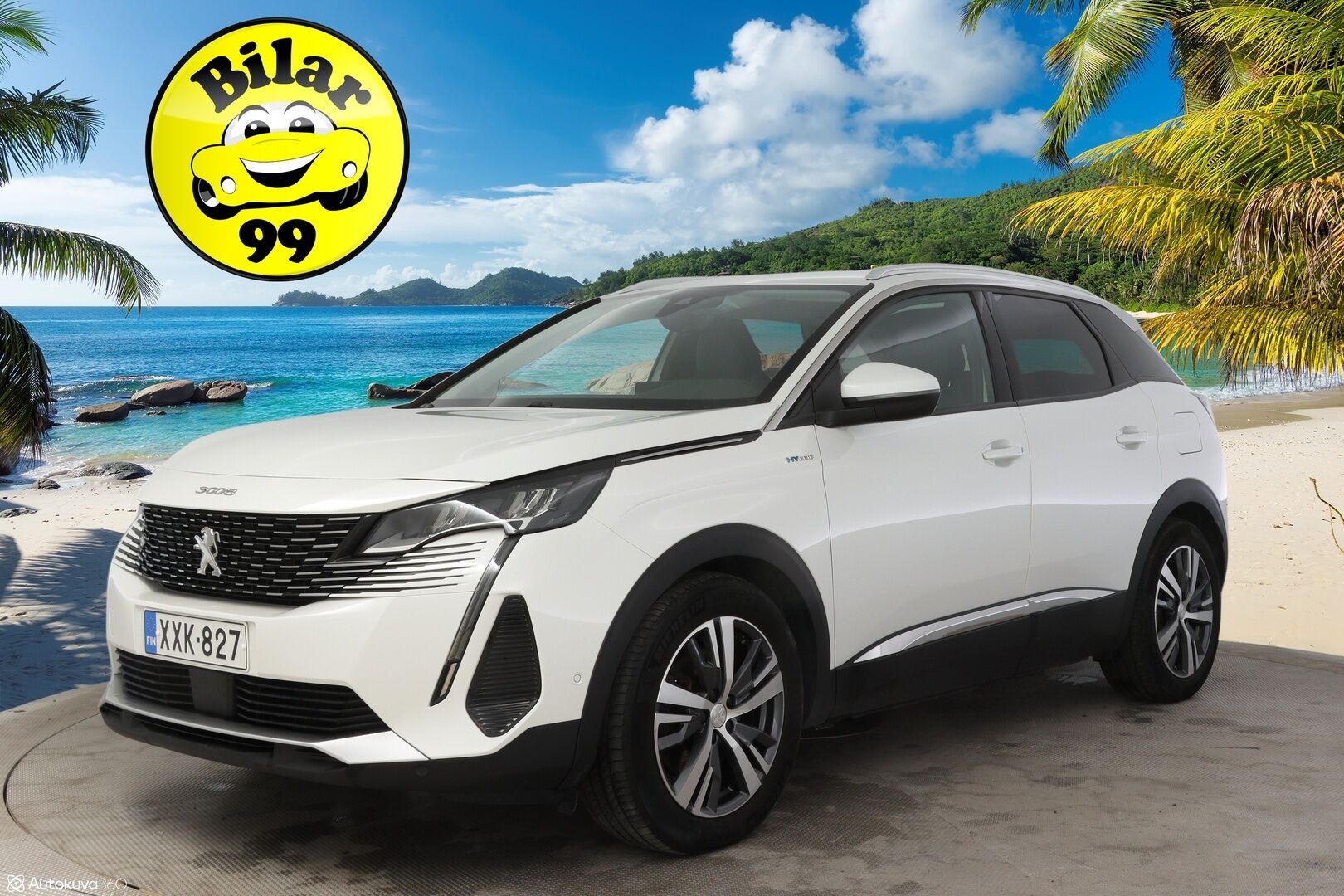 Peugeot 3008 2021 Allure Pack Motion Hybrid 225 * 2-.Om Suomiauto / Merkkihuollettu / Vetokoukku / Kaistavahti / Peruutuskamera / Keyless * - * Hyvät varusteet / Merkkiliikkeen Huoltohistoria/ 2om.- Suomi-auto / 2x renkaat aluvanteilla *