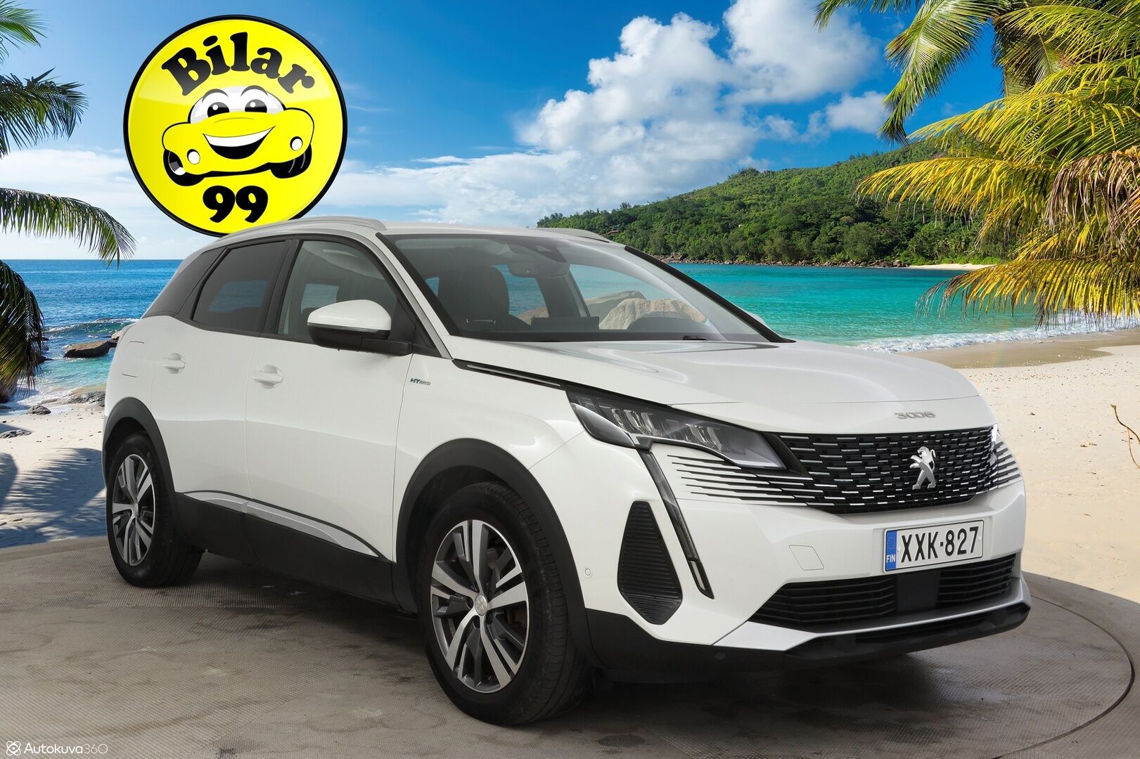 Peugeot 3008 2021 Allure Pack Motion Hybrid 225 * 2-.Om Suomiauto / Merkkihuollettu / Vetokoukku / Kaistavahti / Peruutuskamera / Keyless * - * Hyvät varusteet / Merkkiliikkeen Huoltohistoria/ 2om.- Suomi-auto / 2x renkaat aluvanteilla *